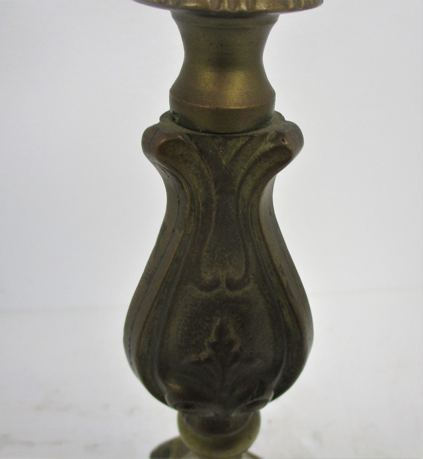 Antique Candle Holder Candle Stick Church  Chapel Altar Monastery Brass Gothic L photo Home Decor