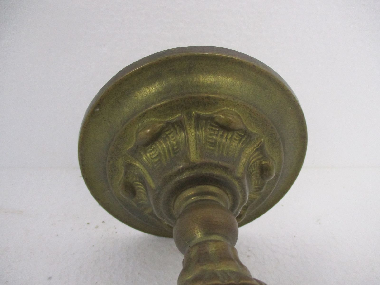Antique Candle Holder Candle Stick Church  Chapel Altar Monastery Brass Gothic L photo buy