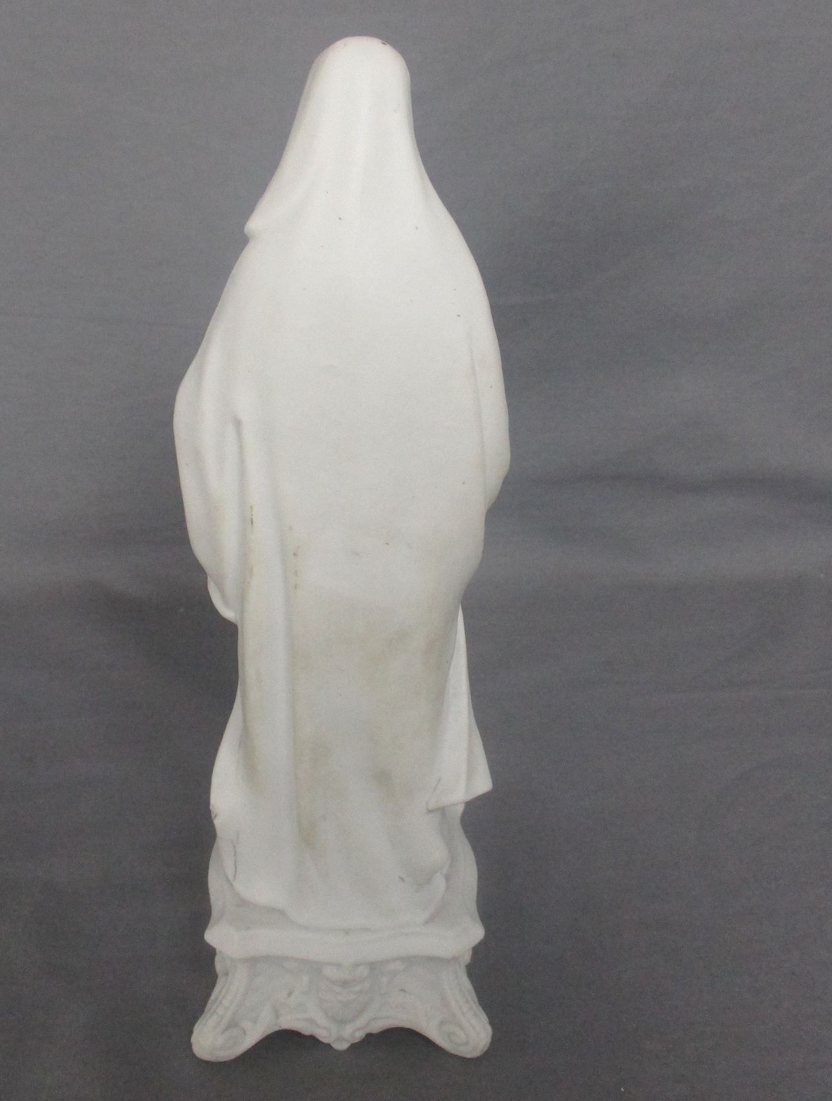 Antique 1900 Bisque Statue Virgin Mary Our Lady Madonna Infant Jesus  10.82&Qu photo vinterior