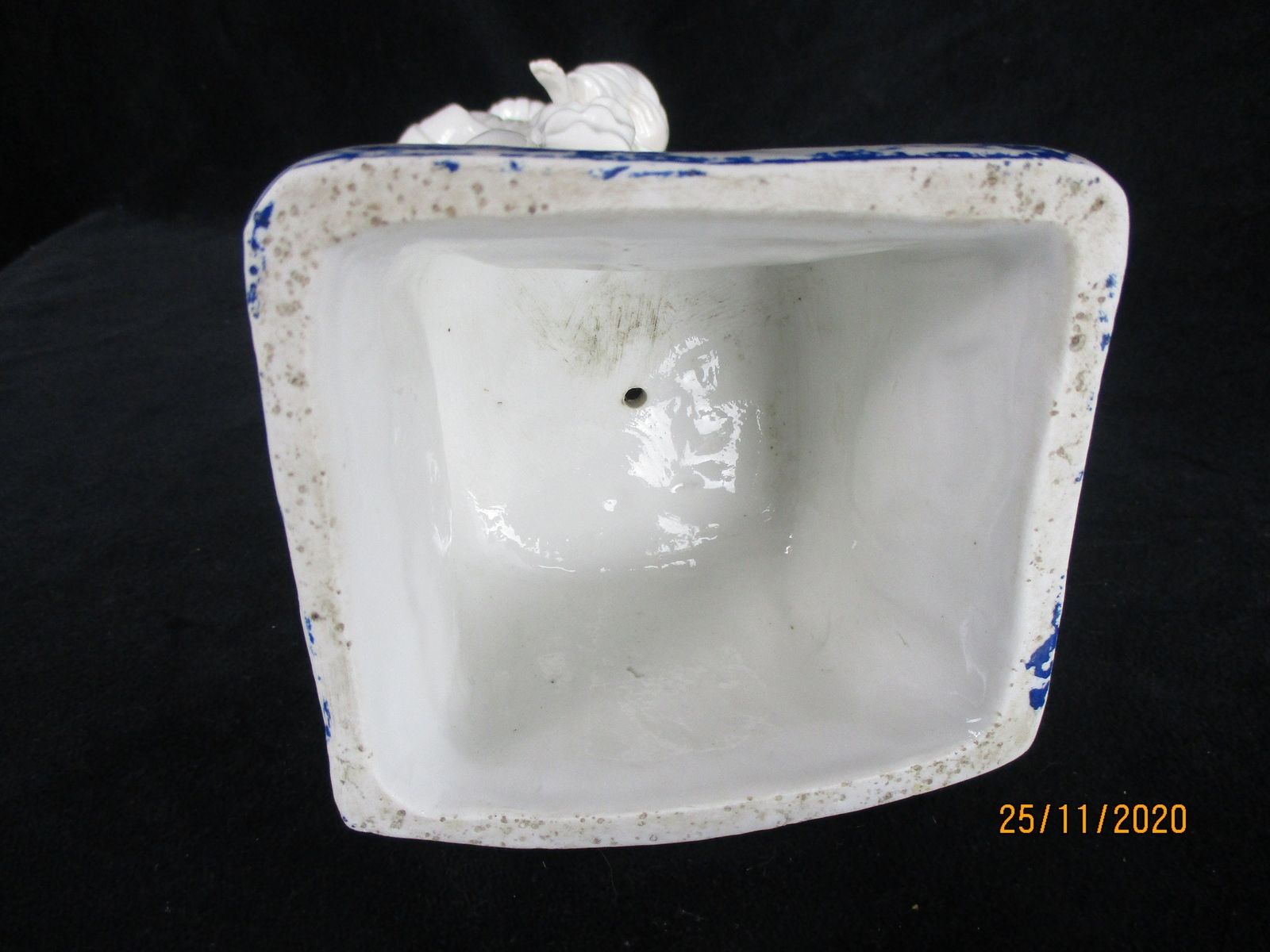 Large Antique 1900 Vieux Paris Porcelain Bisque Statue Virgin Mary Madonna With photo vintage