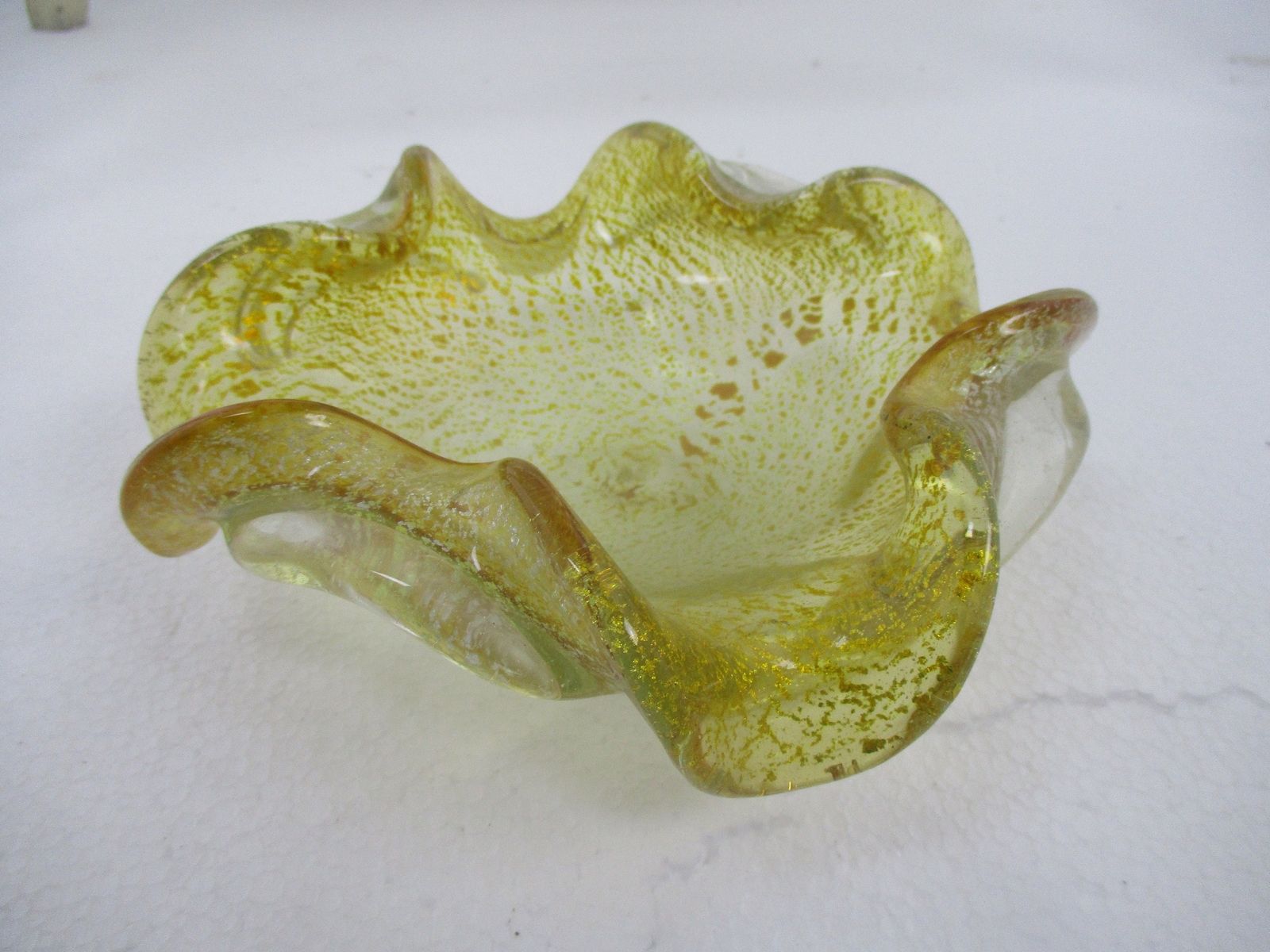 Vintage 1950/60 Murano Zebrati Ercole Barovier Of Barovier & Toso Art Glass Bowl photo furniture