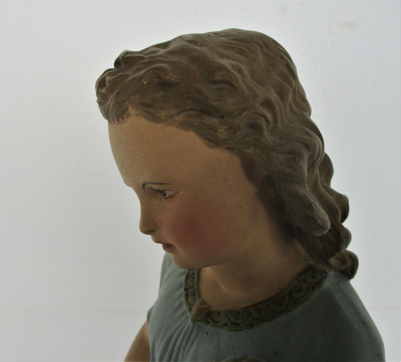 Statue Infant Jesus Santo Nino Plaster Chapel Collector Gorgeous Sweet Wreath photo 334.0