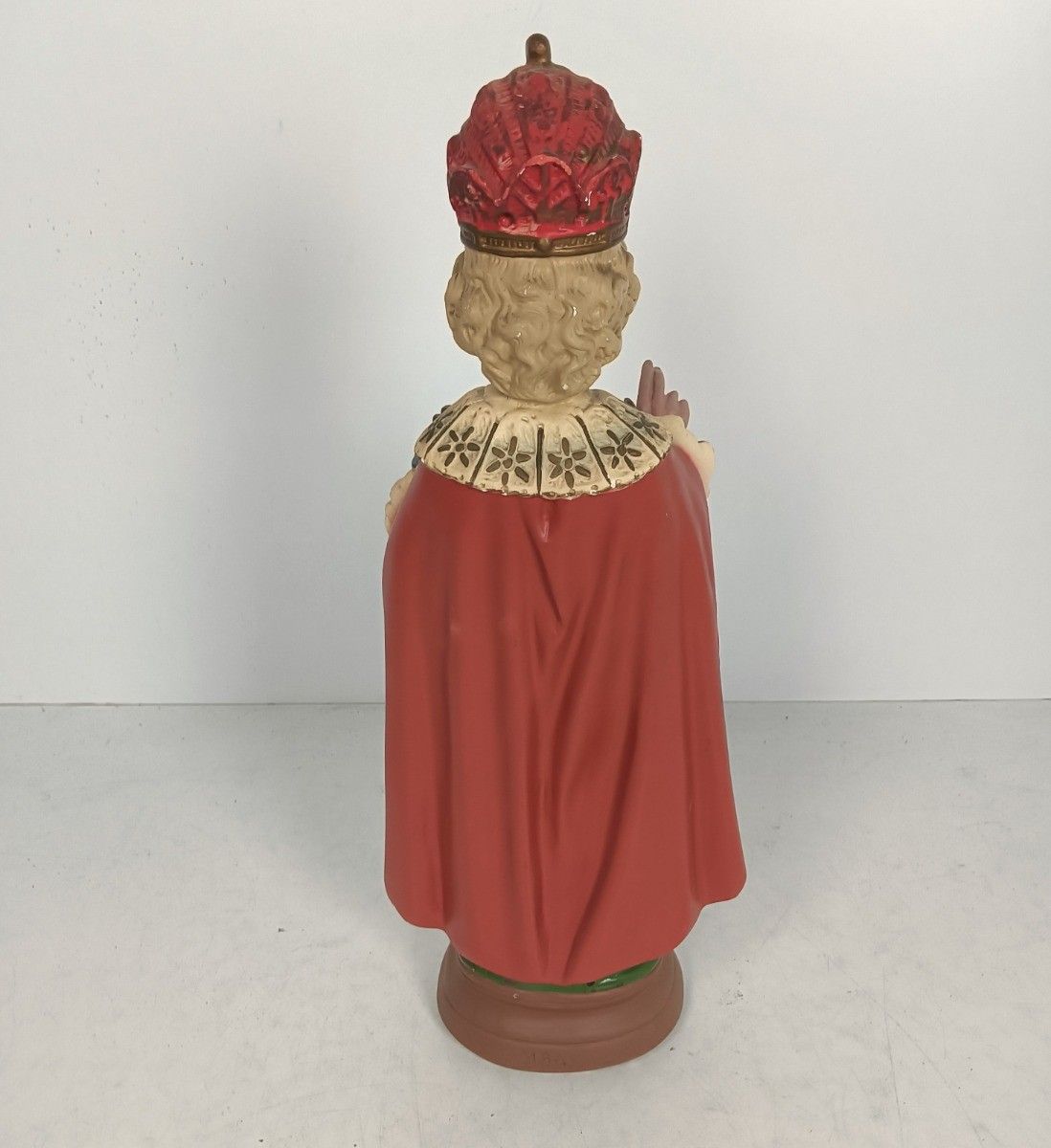 Xl Statue Infant Of Prague Infant Jesus Santo Nino Plaster Hand Painted  Antique photo buy