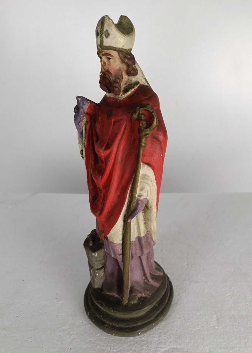 Statue Saint Eligius Elooi Patron Saint Of Blacksmiths Gold And Silverversmiths photo Art
