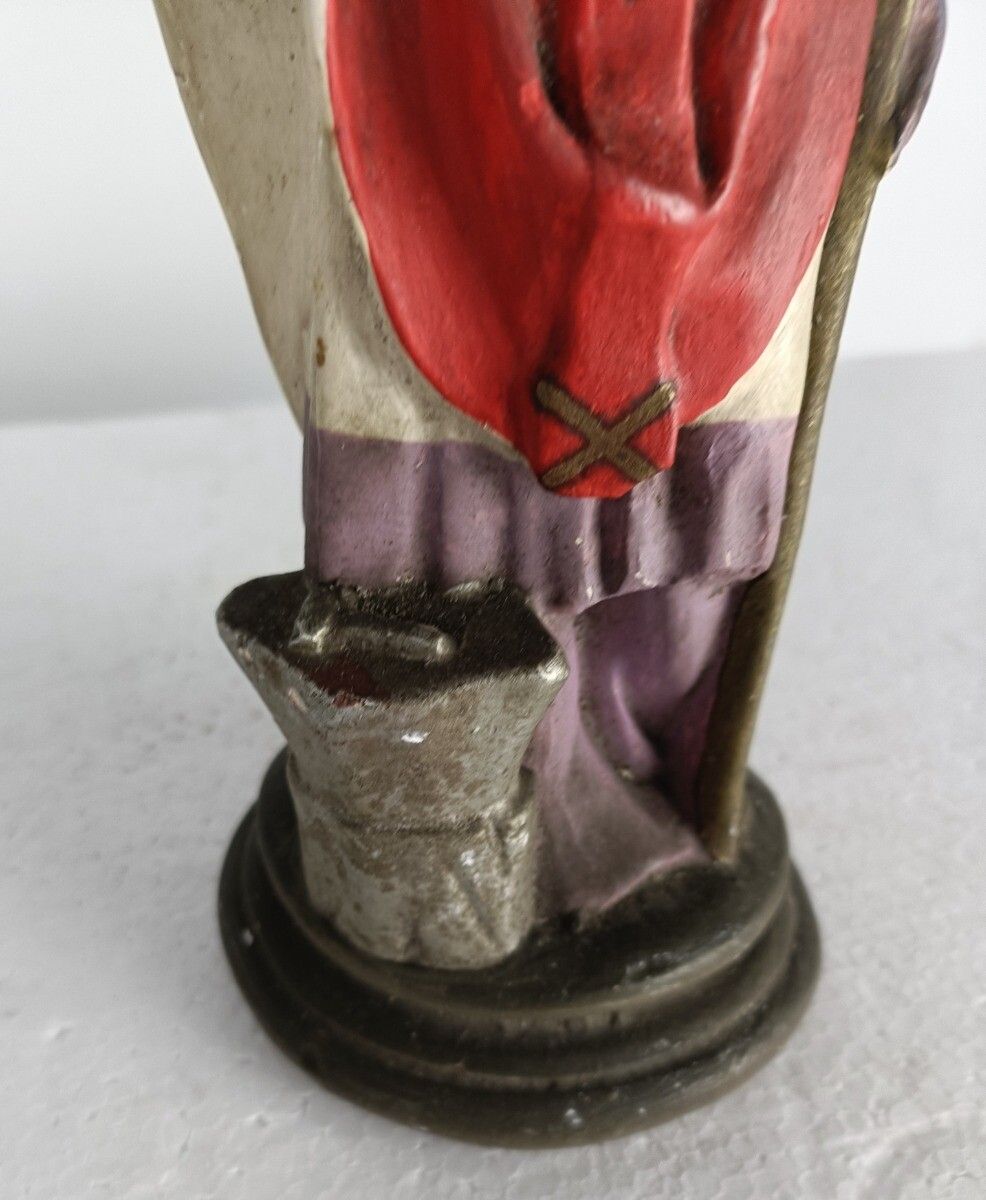 Statue Saint Eligius Elooi Patron Saint Of Blacksmiths Gold And Silverversmiths photo 69.0