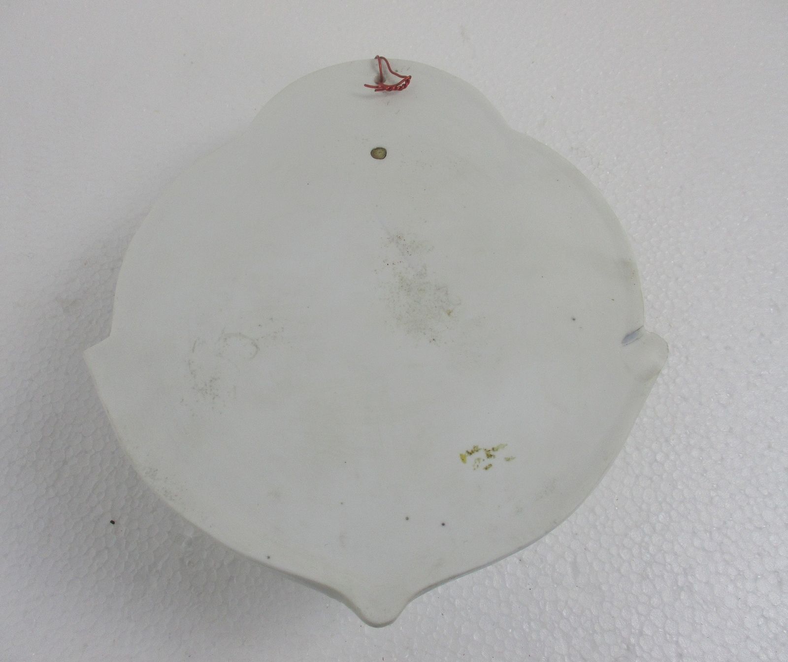 Holy Water Font Vessel  Jesus Christ Head Bisque Htf Beautiful Large photo vintage