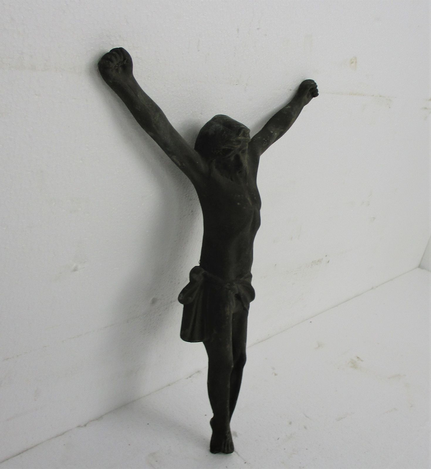 Gorgeous Antique Brass Bronze Corpus Jesus Christ Church 19th 20th Century 16.33 photo 190.0