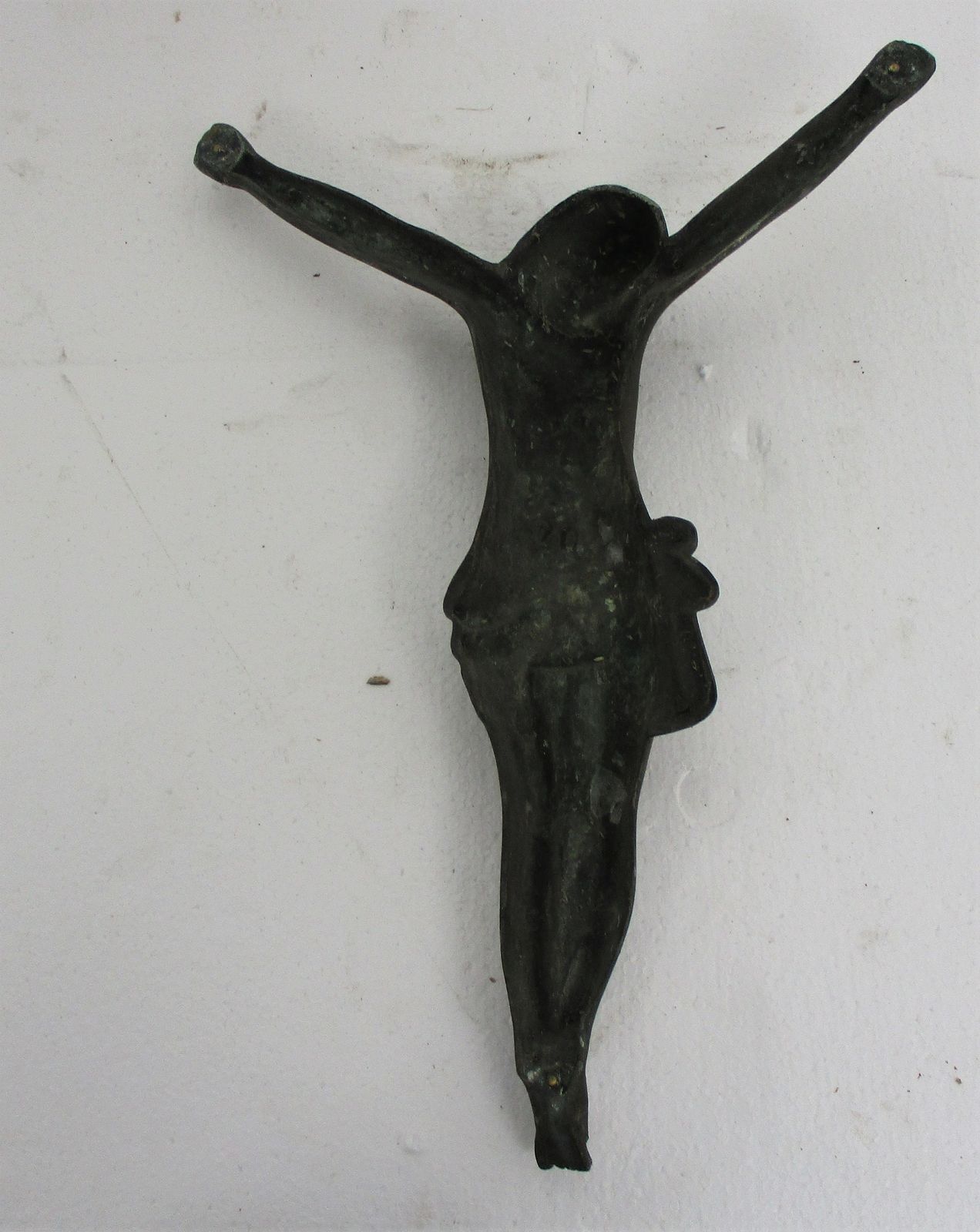 Gorgeous Antique Brass Bronze Corpus Jesus Christ Church 19th 20th Century 16.33 photo vinterior