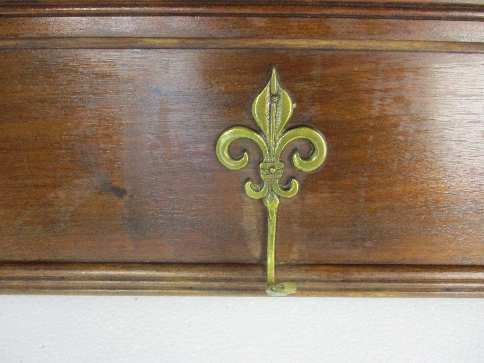 Xl Hand Carved Wood  Coat Hat Kitchen Hallway Rack Antique Lion Heads Exquisite photo buy