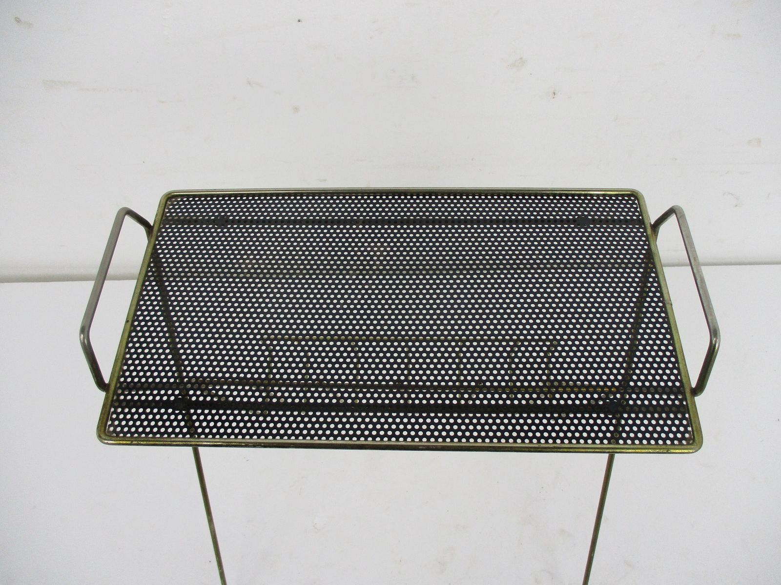 Mategot Style Mid Century Modern Magazine Newspaper Basket Rack Funky Modernist photo for sale