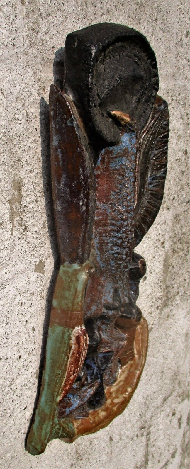 Bird Of Paradise Mid Century Modern Design Ceramic Wall Plaque Era Tieberghien photo buy