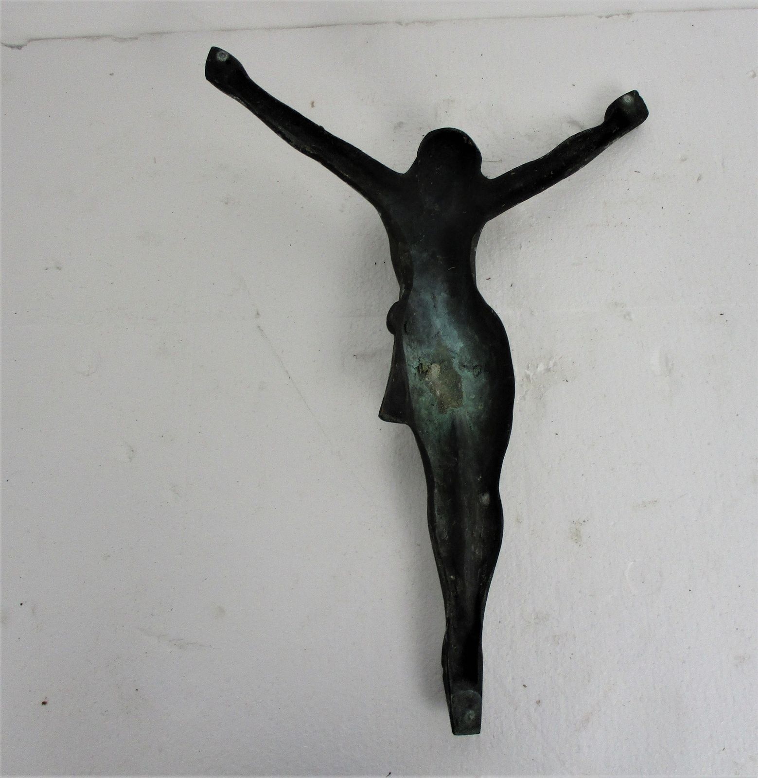 Gorgeous Antique Brass Bronze Corpus Jesus Christ Church 19th 20th Century 18.3& photo 206.0