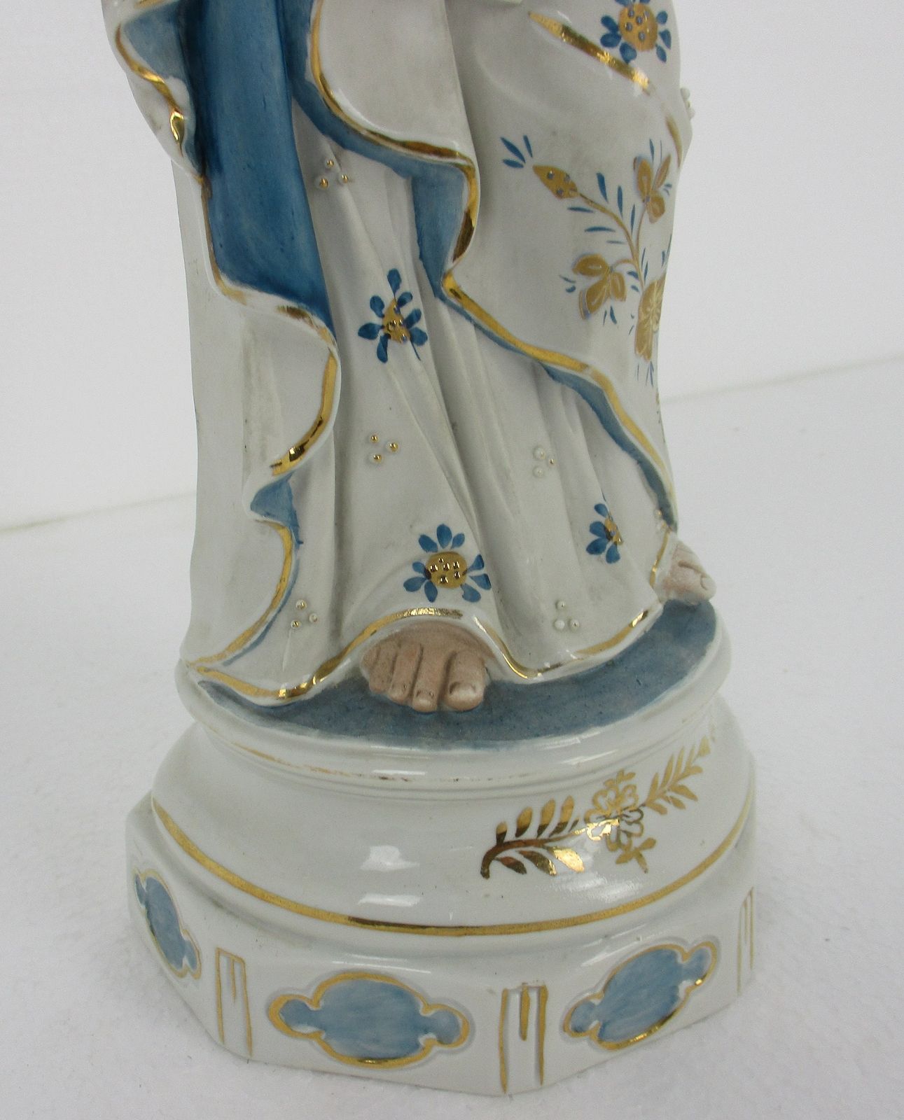 Antique Porcelain Bisque Statue Saint Joseph And Infant Jesus Protector Of Homes photo for sale
