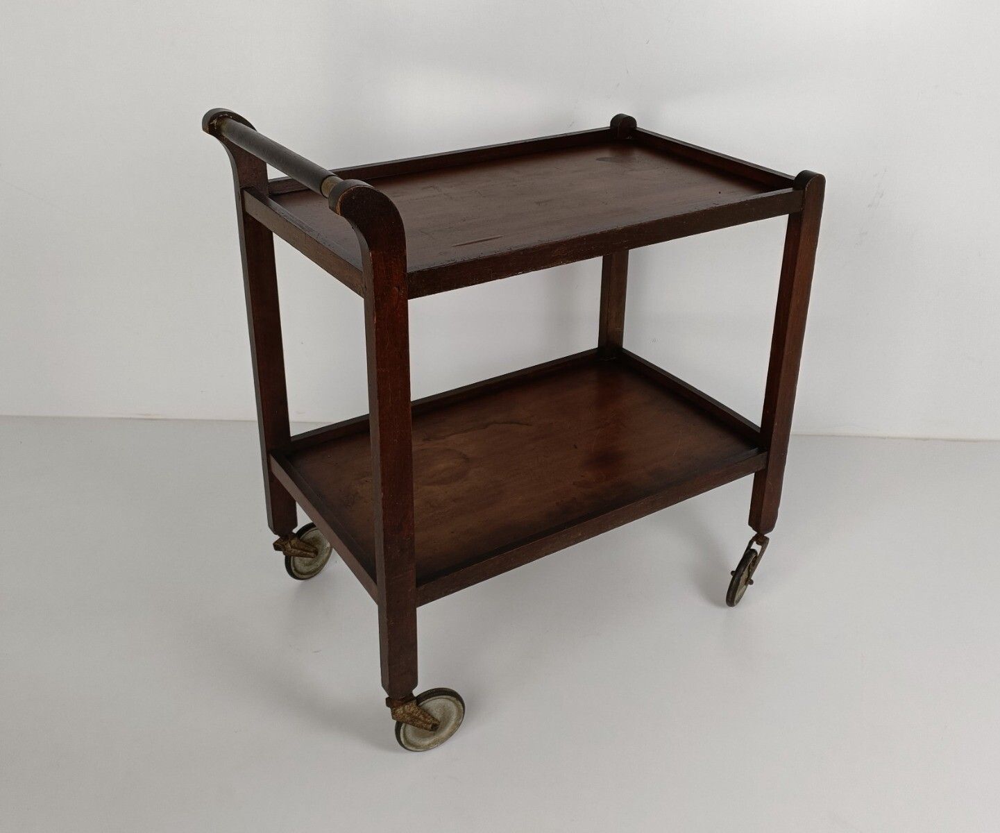 Bar Cocktail Tea Cart Trolley  Kitchen Island Wood Vintage Farmhouse  Country St photo furniture