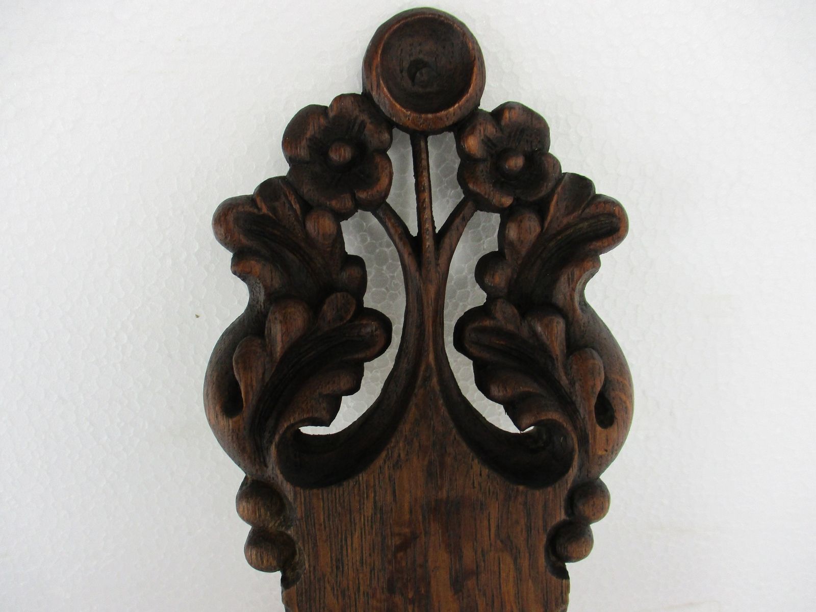 French Vintage Ornate Hand Carved Wood Oak Hanging Crucifix Cross Jesus Christ S photo Art