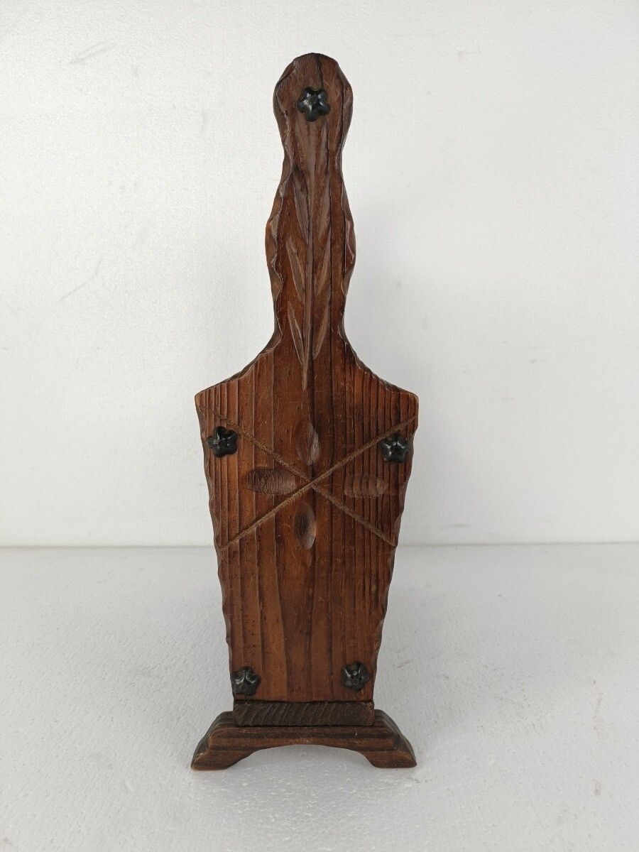 Vintage Spanish Wooden Magazine Newspaper Rack Holder Barn Country Style  Hand C photo buy