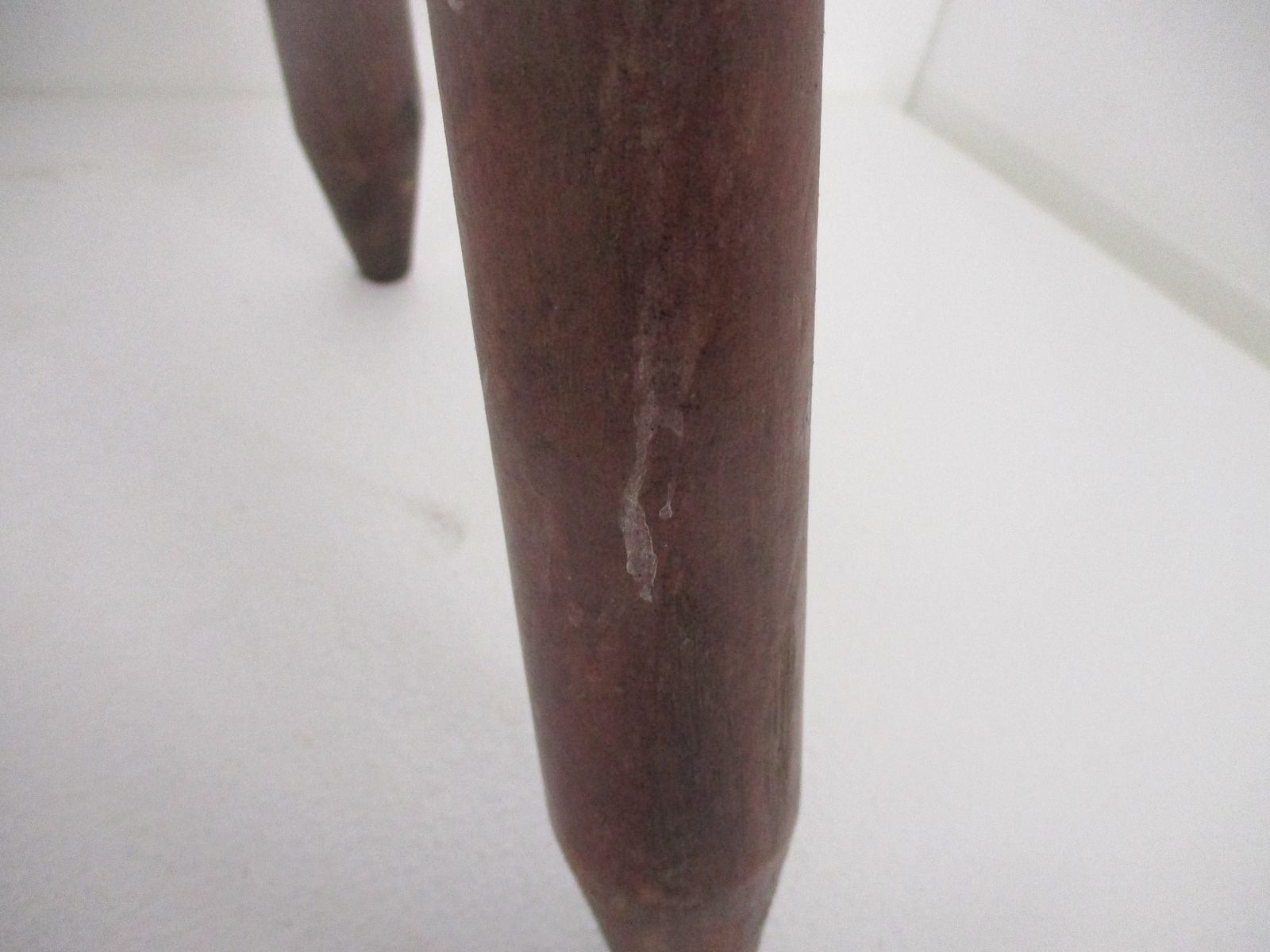 Hand Carved Wood  Milking Stool Style Pedestal Table Plant Flower Bonsai Stand S photo buy