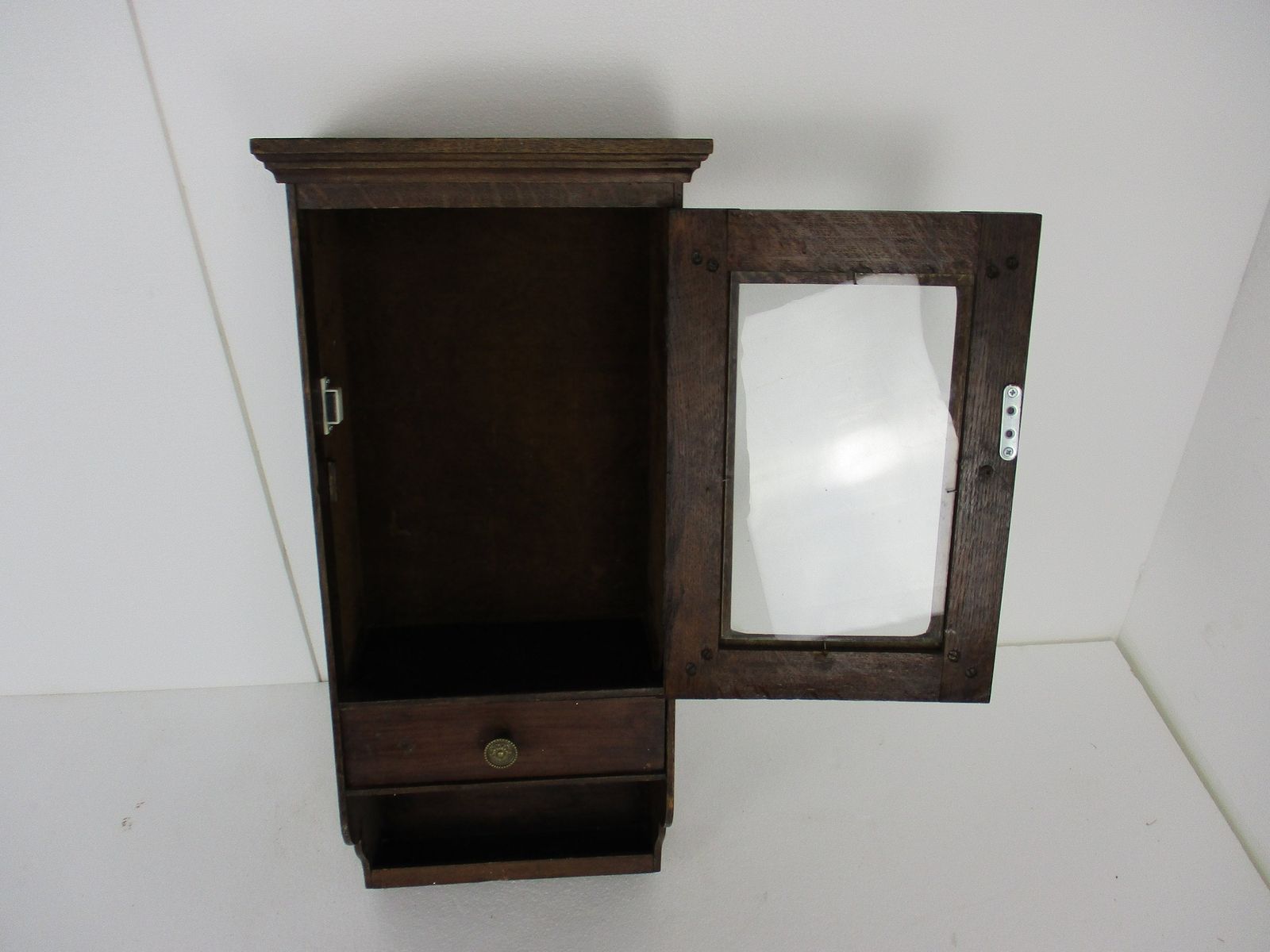 Kitchen Apothecary Medicine Bathroom Wall Hanging Display Cabinet Clear Glass Gl photo buy