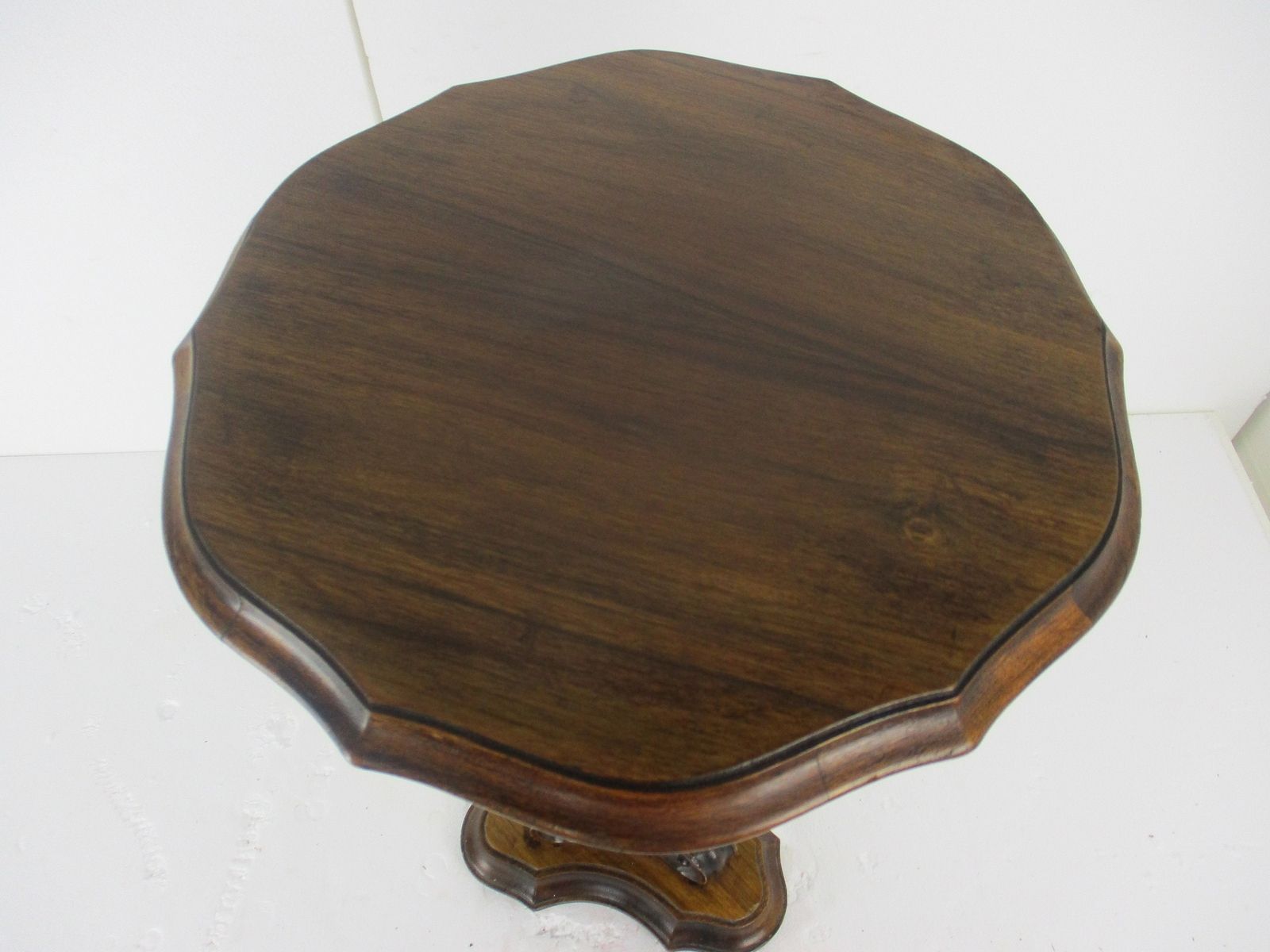 Xl Wooden Pillar Pedestal Display Side Occasional  Table Bonsai  Plant Stand  St photo vintage