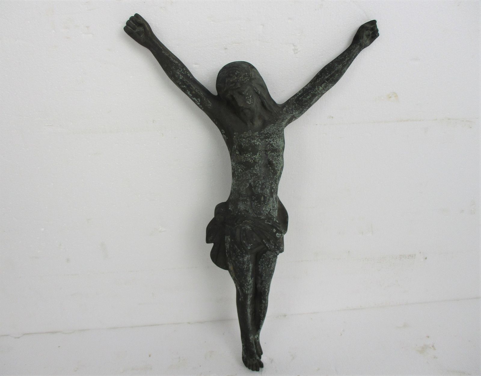 Gorgeous Antique Brass Bronze Corpus Jesus Christ Church 19th 20th Century 22.24 photo furniture