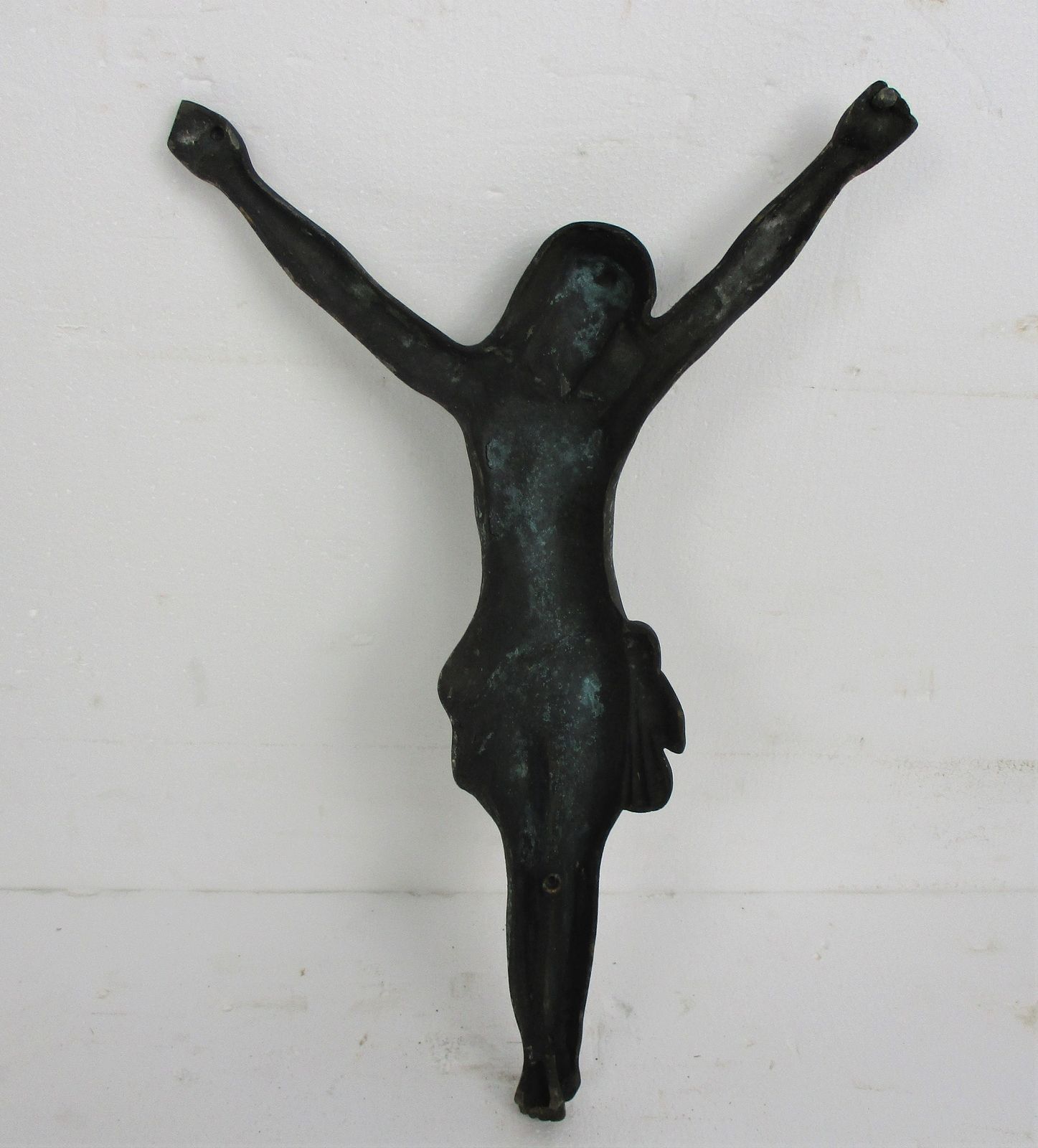 Gorgeous Antique Brass Bronze Corpus Jesus Christ Church 19th 20th Century 22.24 photo buy