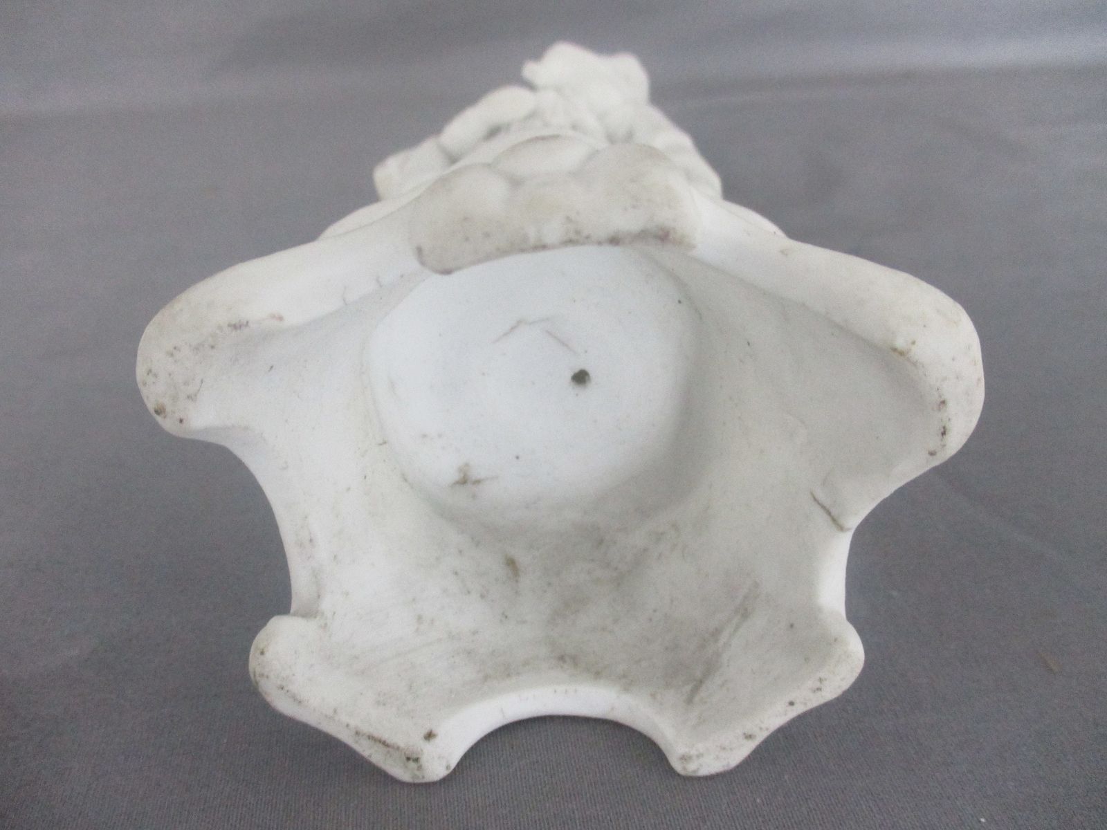 Antique Bisque Porcelain Statue Virgin Our Lady Mary Madonna With Infant Jesus 9 photo vintage