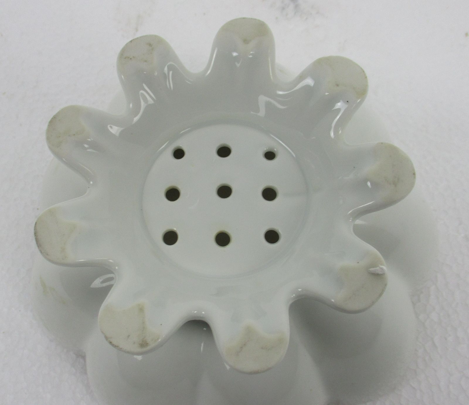 Terrine Dish For Strawberries Collander Porcelain Antique French Very Rare Gorge photo Home Decor