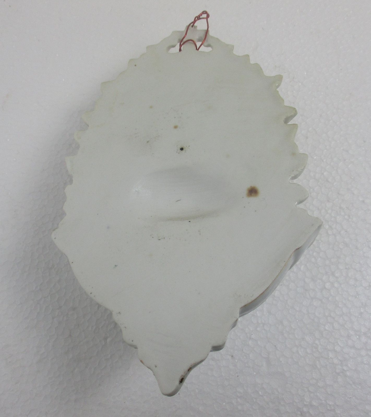 Holy Water Font Vessel  Jesus Christ Head Of Thorns Bisque Htf Beautiful photo buy