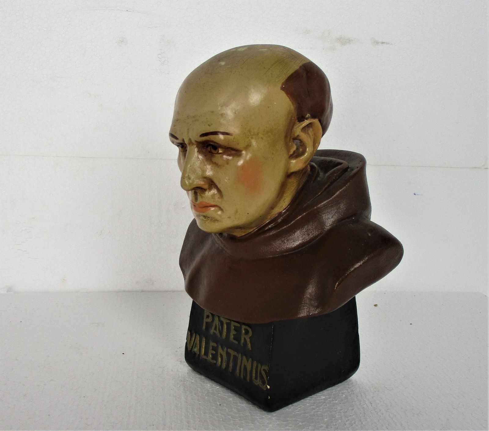 Bust Statue Father Valentinus Paquay Johannes Ludovicus Plaster Collector Htf Lo photo Art