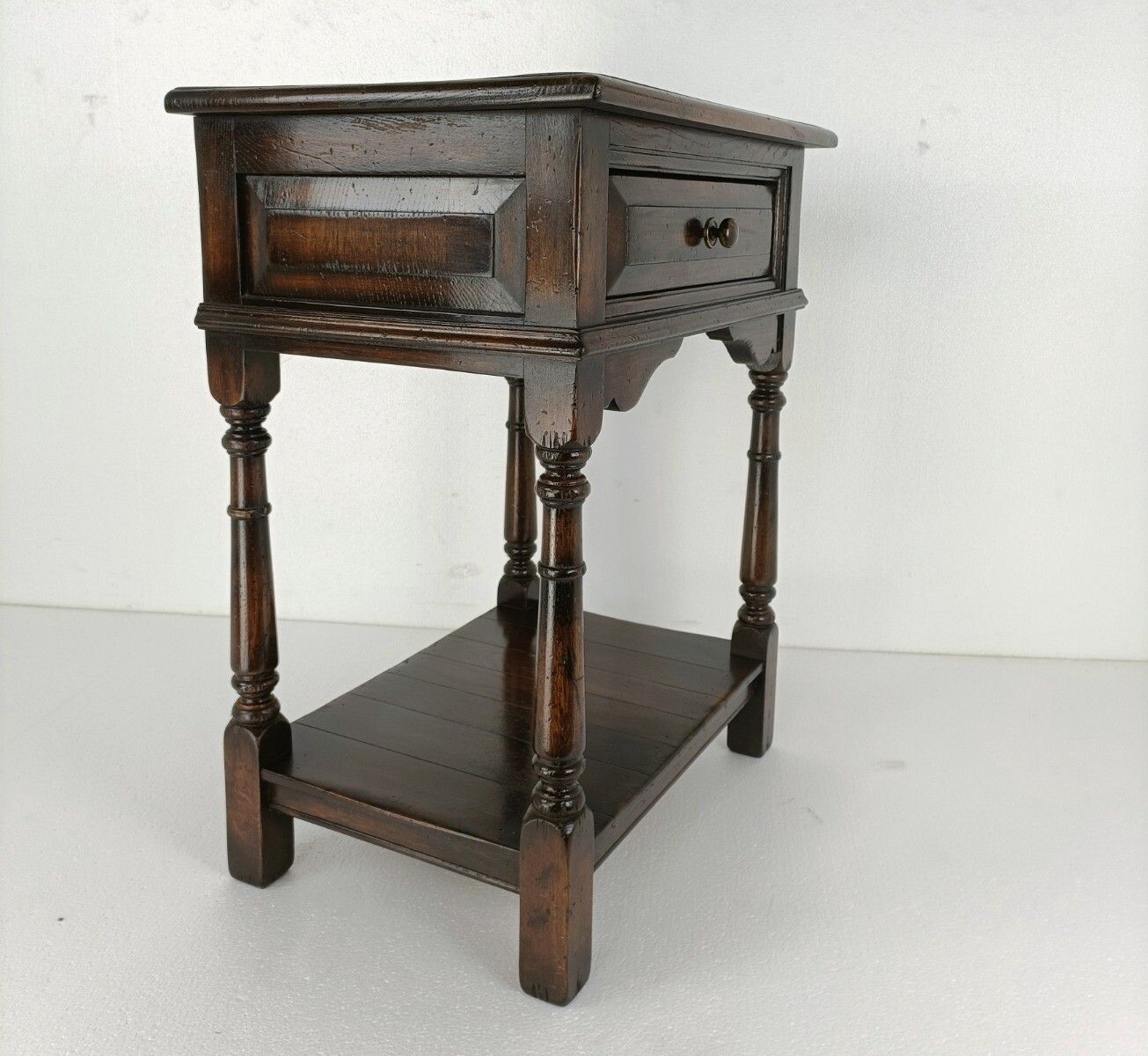 Antique Desk Cabineet Hallway Furniture, Side Table Two Tier Barn Style Gorgeous photo vinterior