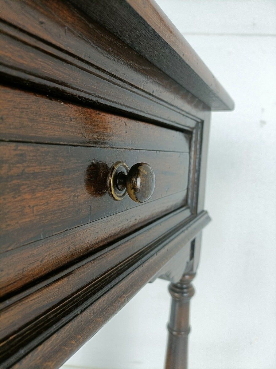 Antique Desk Cabineet Hallway Furniture, Side Table Two Tier Barn Style Gorgeous photo buy
