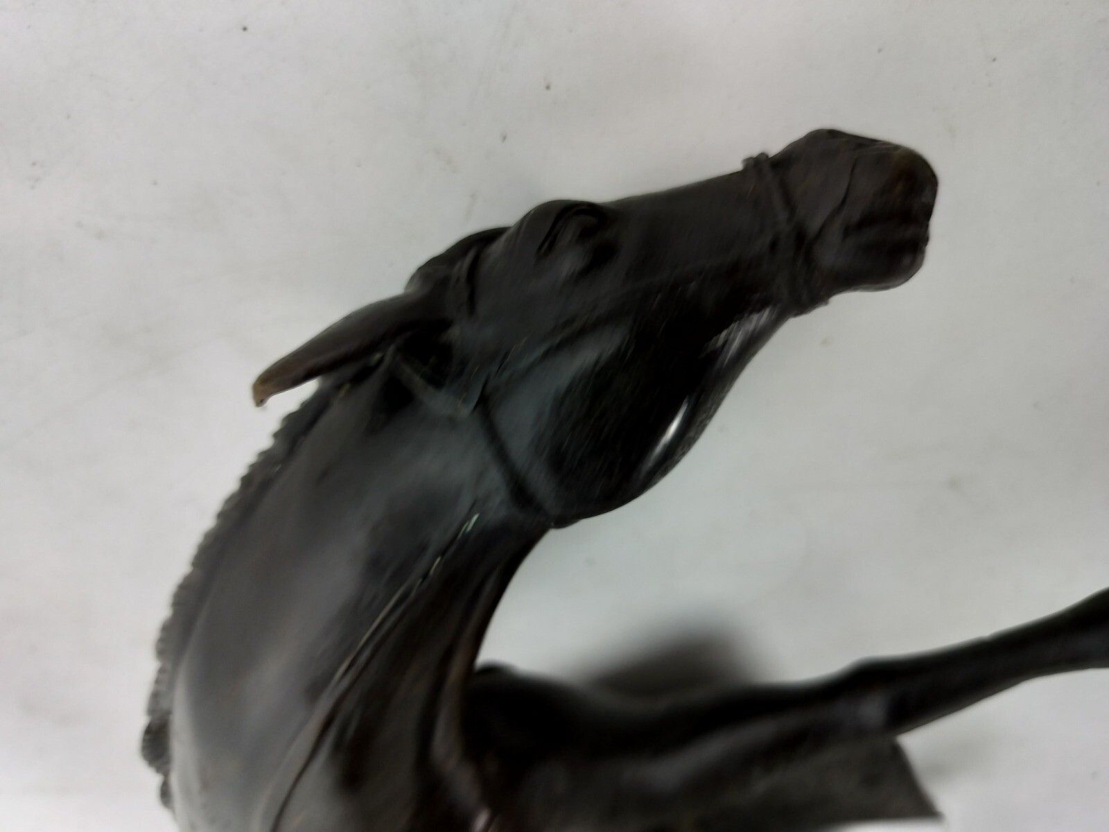 Art Bronze Statue Vintage Toa On His Mule Reading A Book The Horseman photo