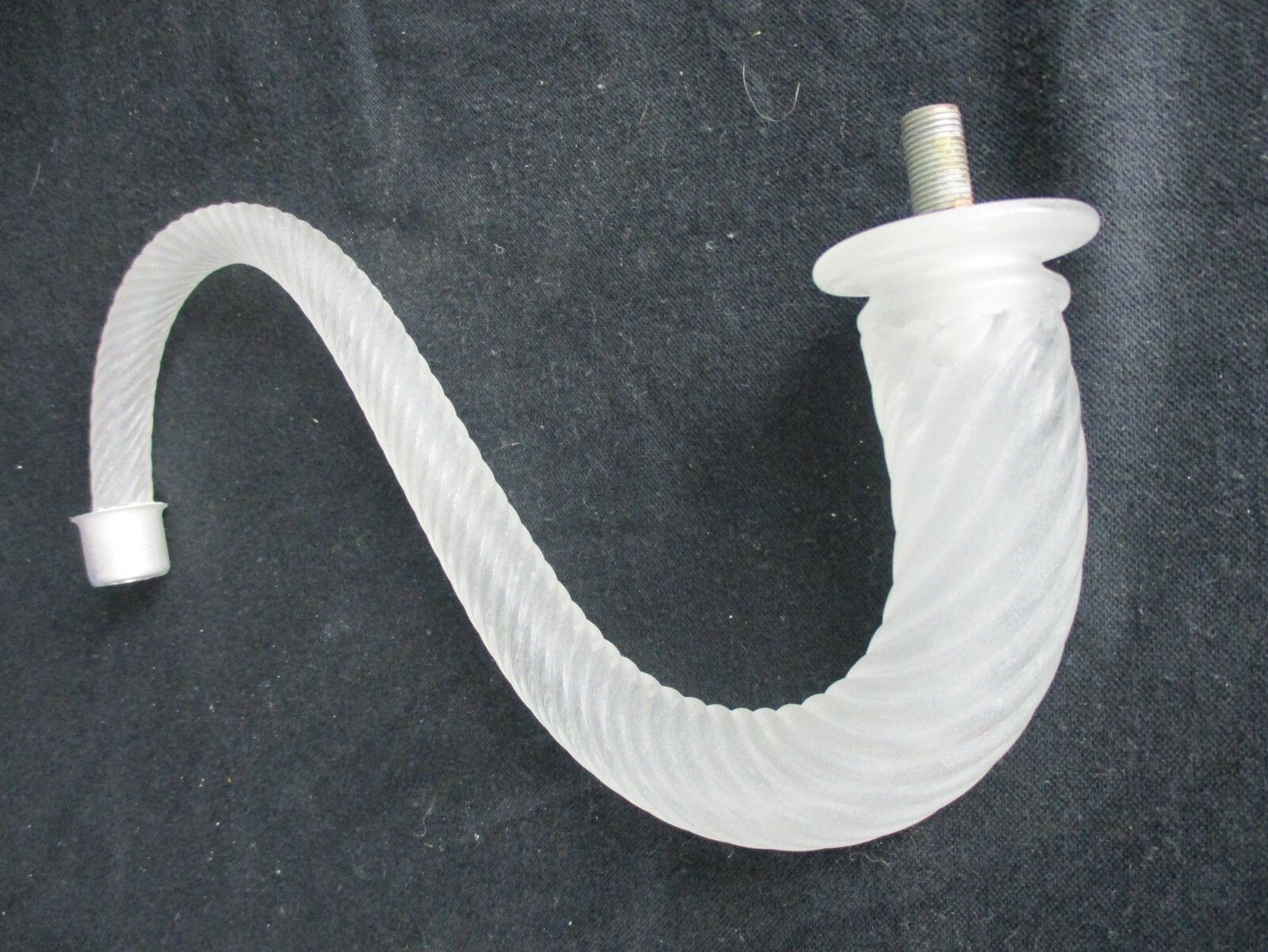 Venetian Murano Chandelier Part White  Arm Hand Blown Art  Glass Reclaimed photo furniture