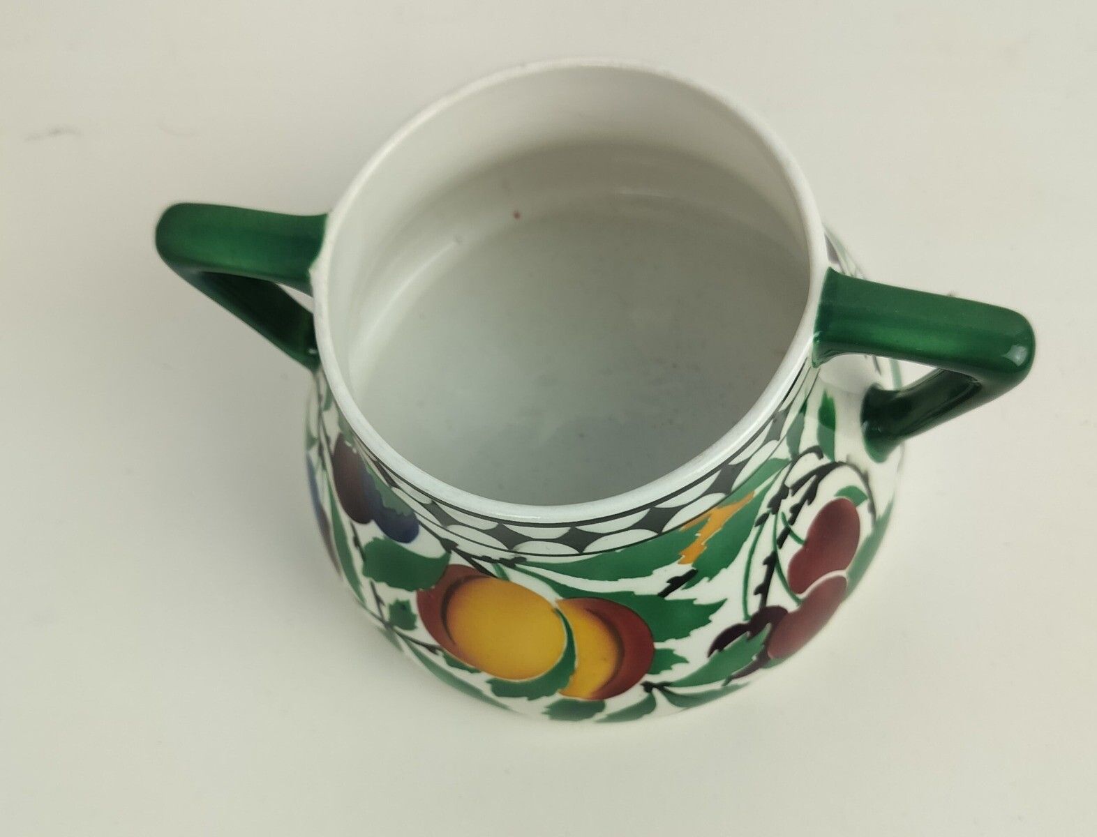Home Decor Art Nouveau Villeroy Boch Wallerfangen Saar Basin China  Pot  Plum Decor Htf Gor photo