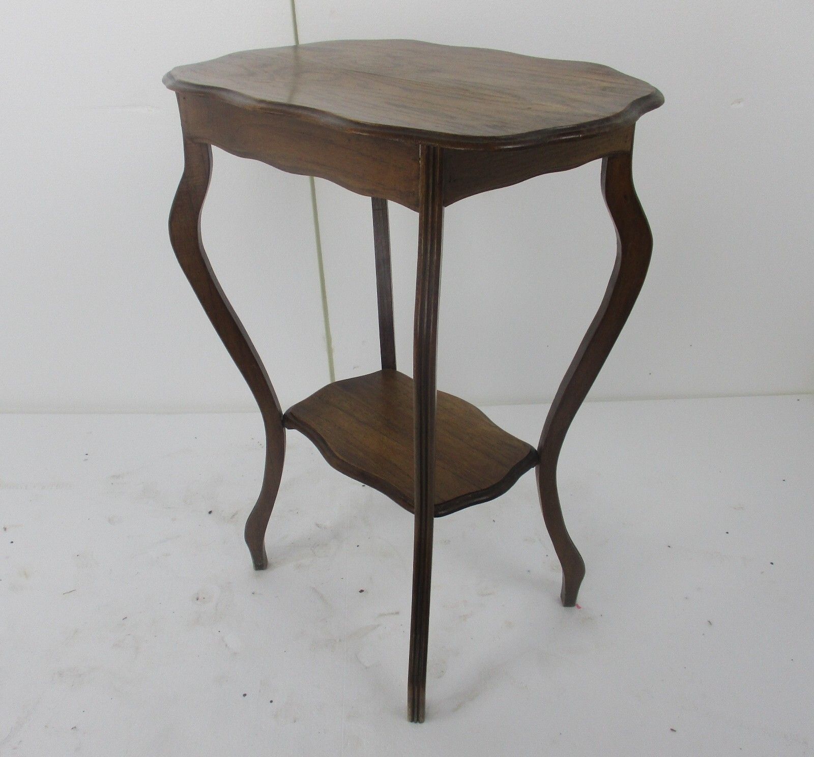 Art Nouveau Pedestal Side Occassional Table Plant Bonsai Stand Antique Two Tier photo vintage