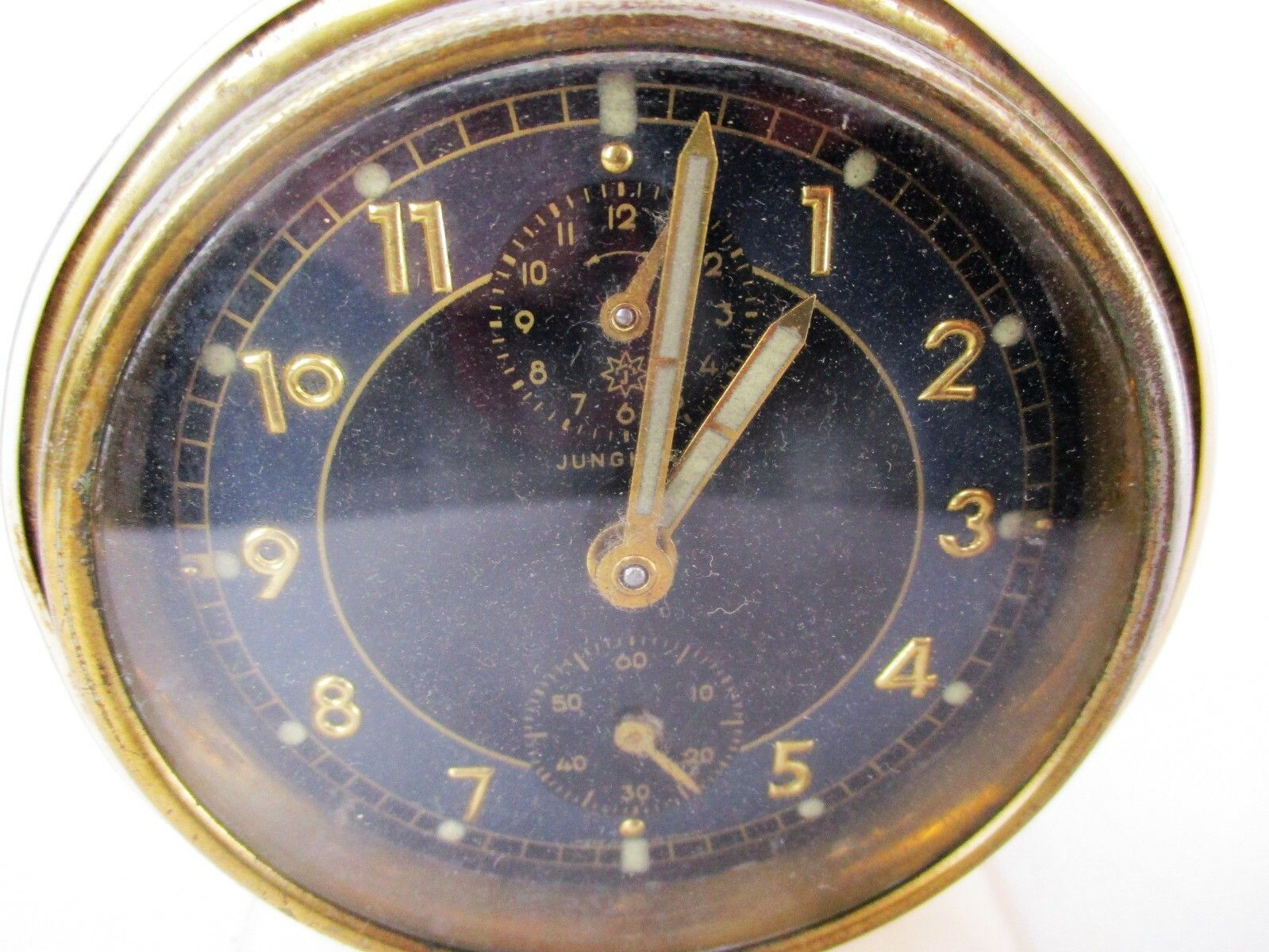 Vintage Junghans Working Condition German White Alarm Clock Retro Collectible photo vinterior
