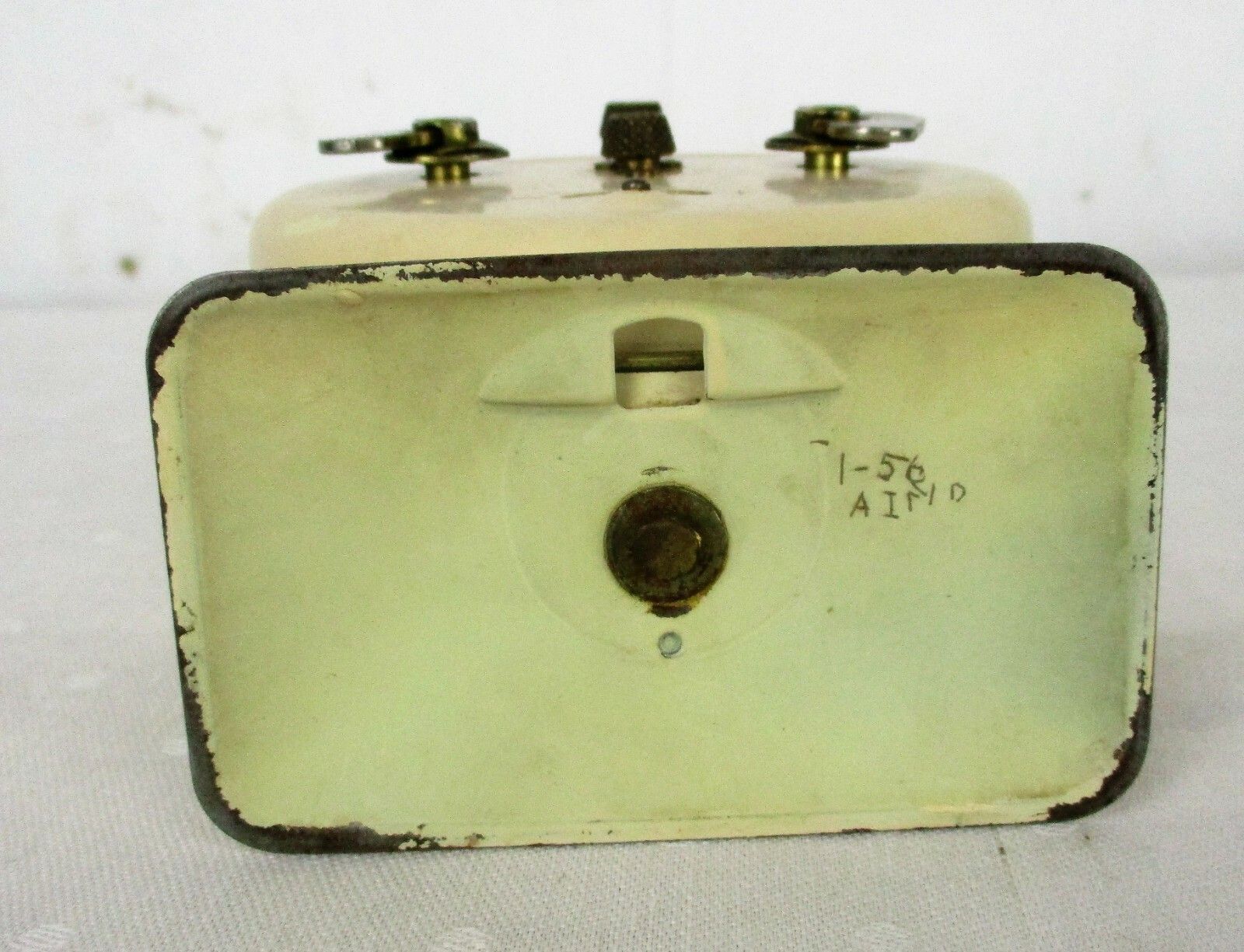 photo furniture Vintage Junghans Working Condition German White Alarm Clock Retro Collectible