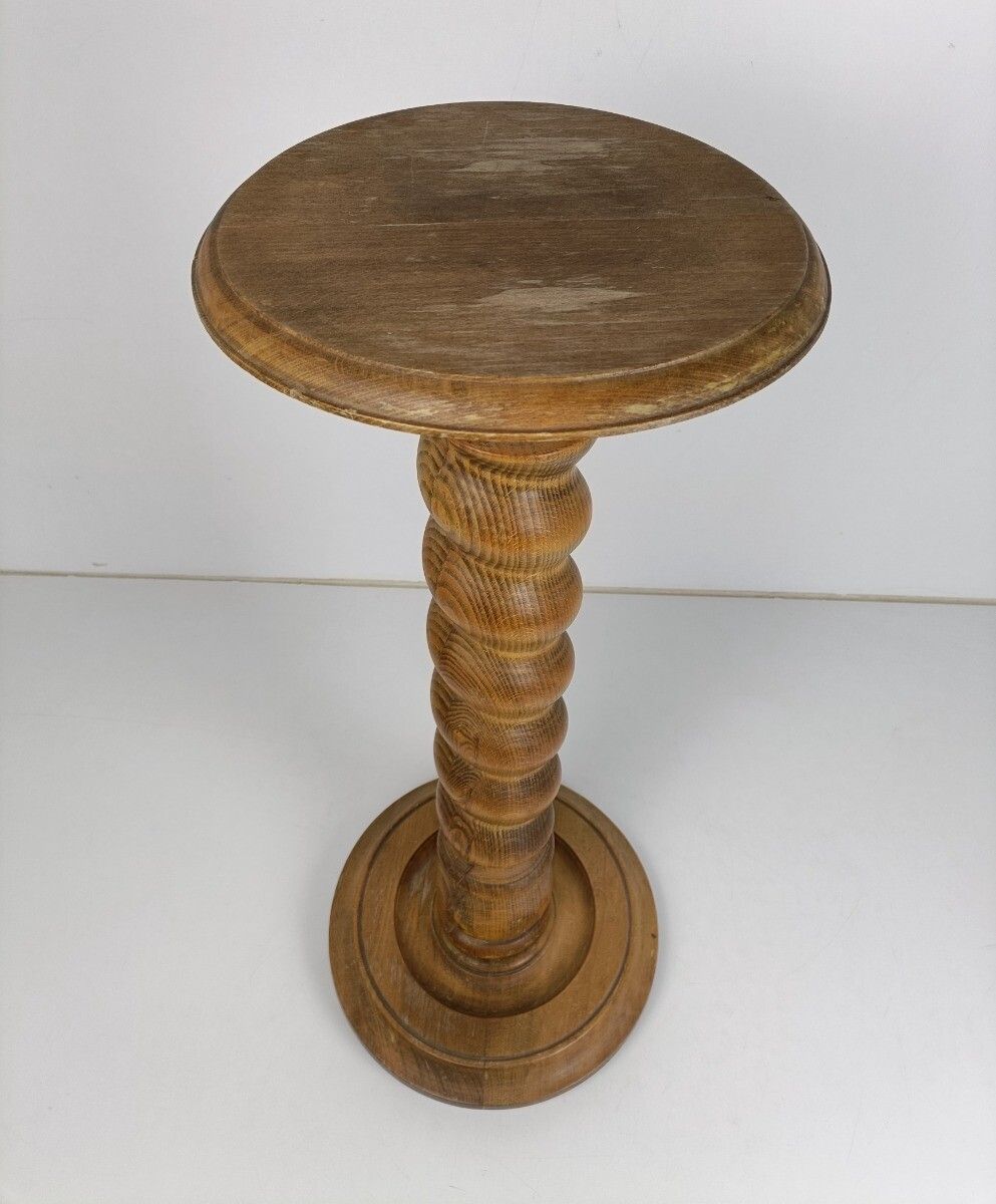 Barley Twist Wooden  Side Wine Display Table Pedestal Plant Bonsai Flower Stand photo for sale