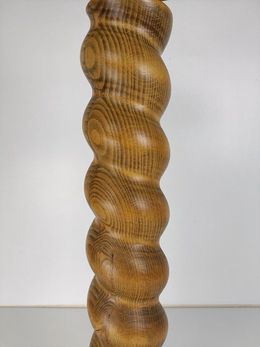 Barley Twist Wooden  Side Wine Display Table Pedestal Plant Bonsai Flower Stand photo Furniture