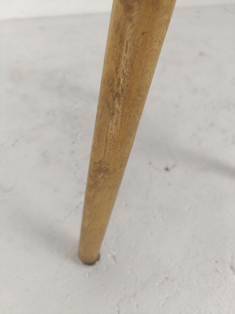 Milking Stool, Stool, Pedestal, Plant Stand, Vintage,  Wood, Funky, Barn Style photo vinterior