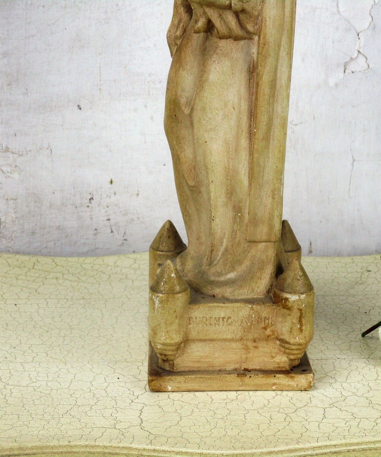 Our Lady Viscountess Fortress Patron Of Youth Movement Plaster Statue Htf 18.89" photo 182.0