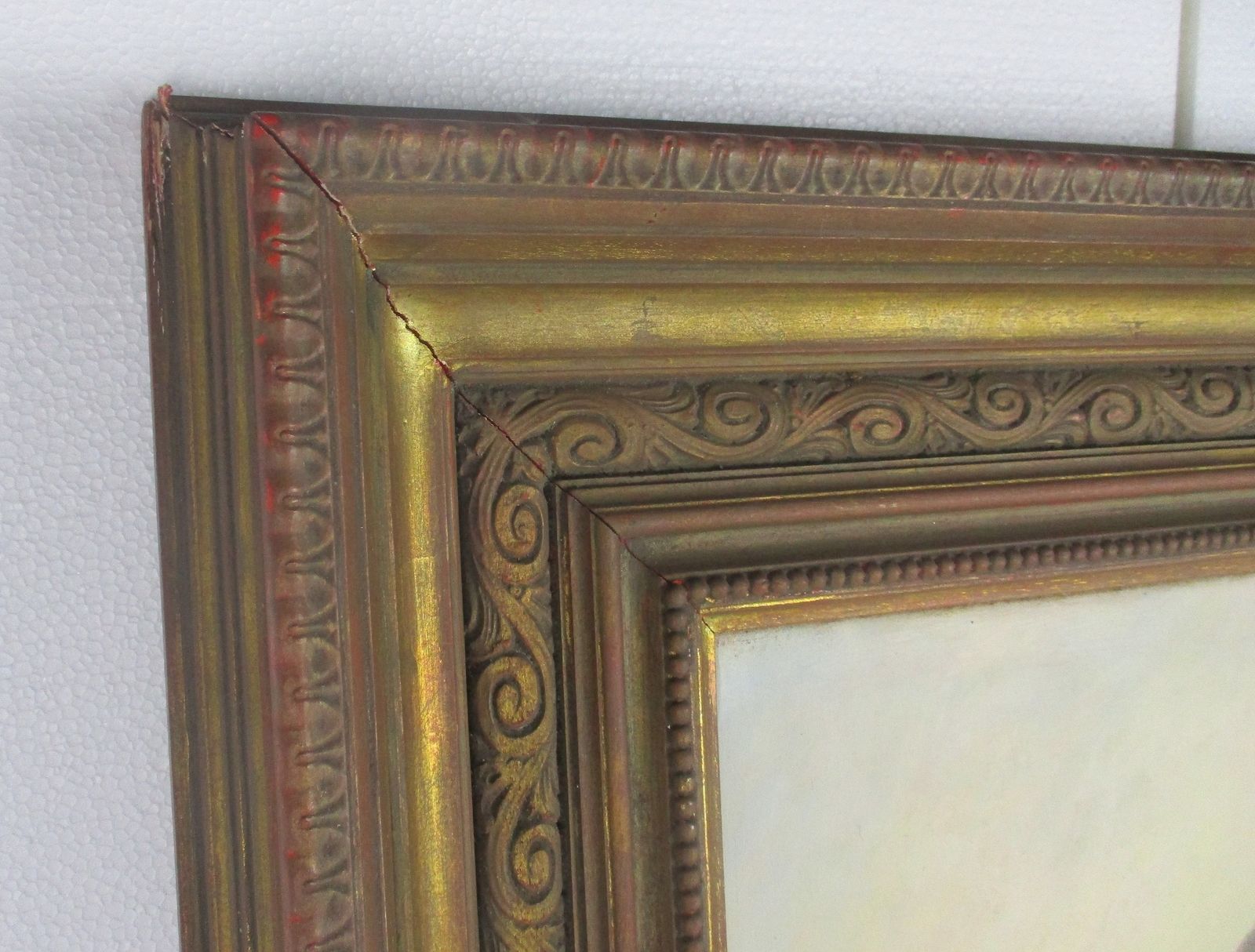 Oil Painting On Canvas Gorgeous Wooden Frame Musketeer Playing In The Grass With photo buy