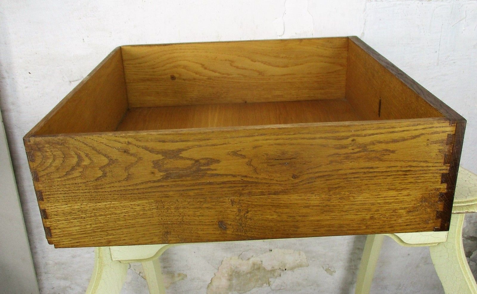 Antique Hand Carved Oak Kitchen Drawer Architectural Reclaimed Salvaged photo vinterior