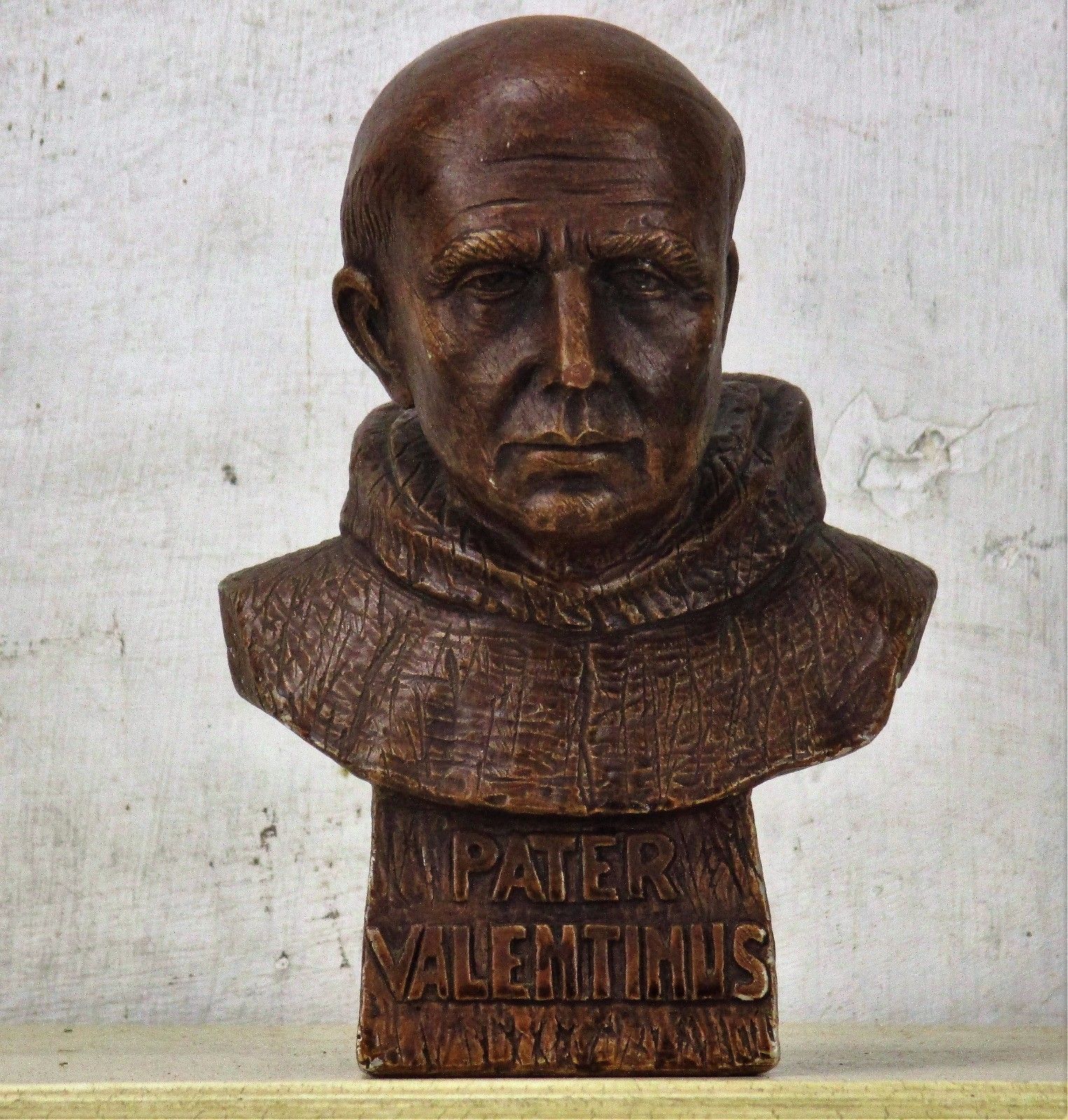 Bust  Statue Father Valentinus Paquay Johannes Ludovicus Plaster Collector  Htf