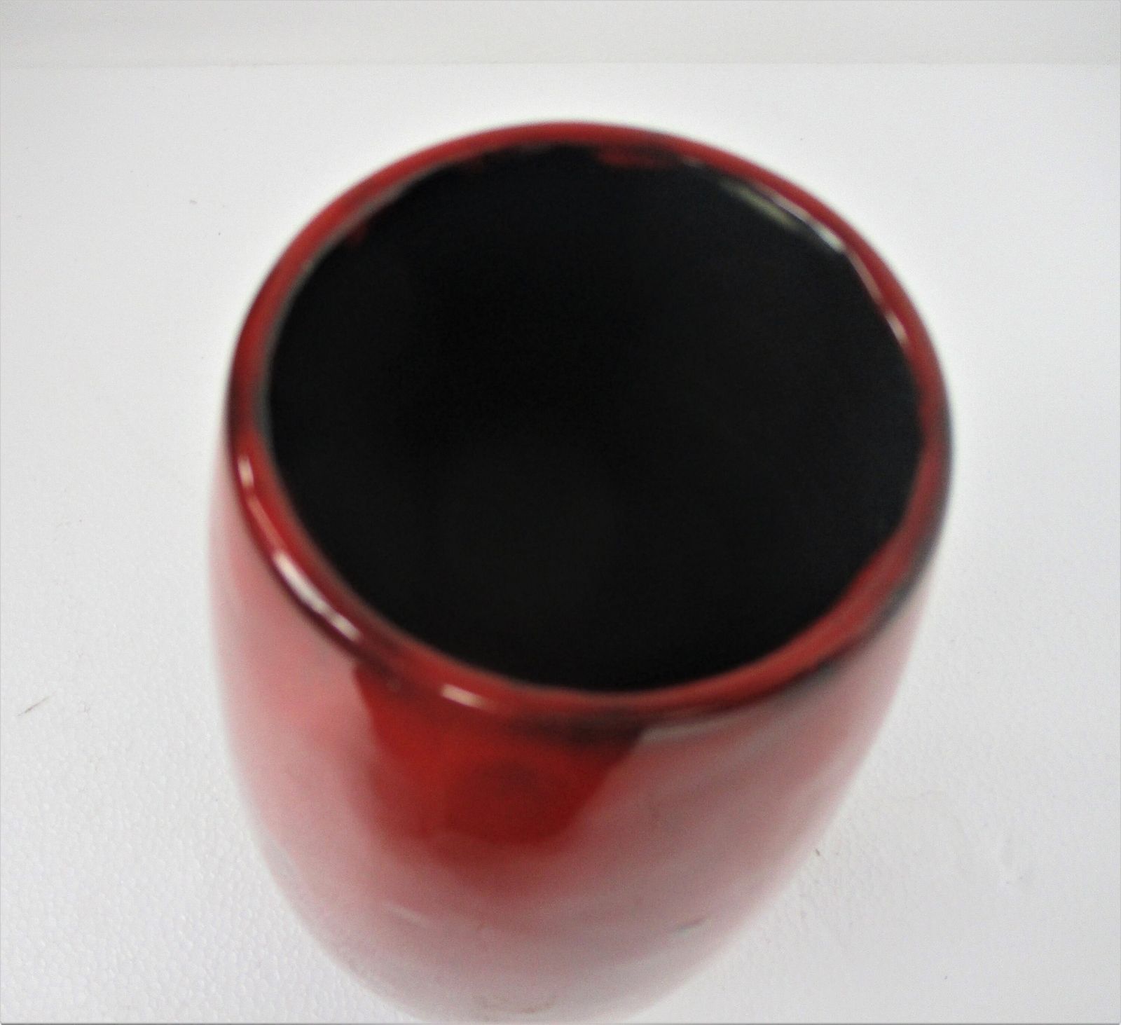 Fantoni Gambone Pop Art Funky Ceramic Italian Red Vase Fruit Glazed Modernist photo Home Decor