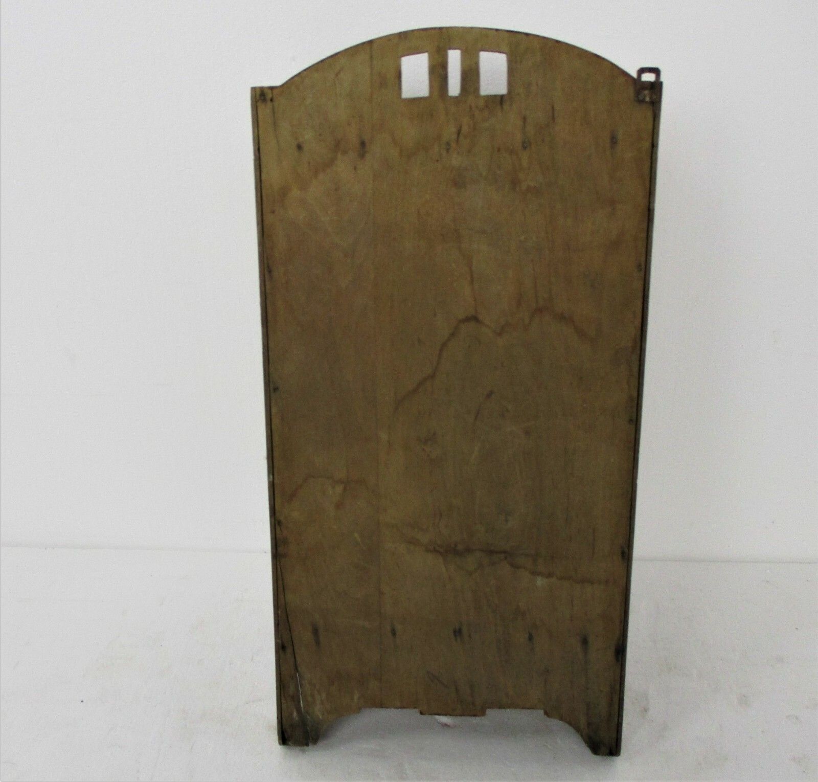 Vintage Kitchen Apothecary Bathroom Cabinet Hand Carved Wood Leaded Glass Door photo buy