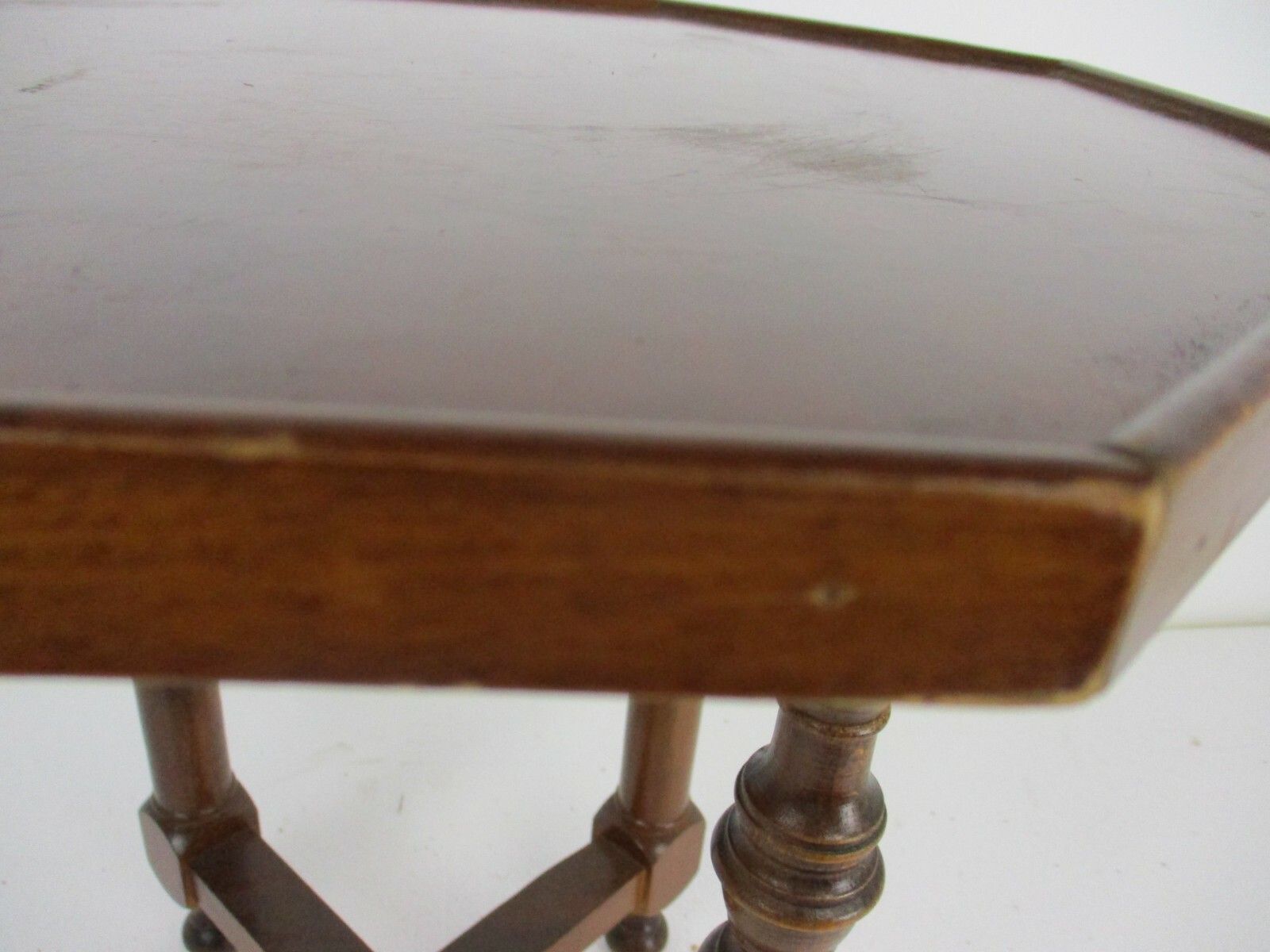 Wooden Side Wine Table Pedestal Plant Bonsai Stand Georgian Beautiful Farmhouse photo for sale