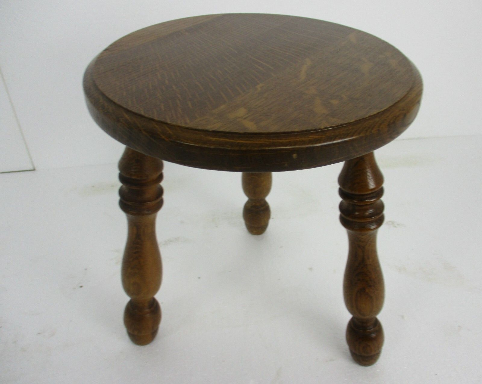 Milking Stool Pedestal Table Plant Flower Bonsai Stand Side Table Barn Country photo for sale