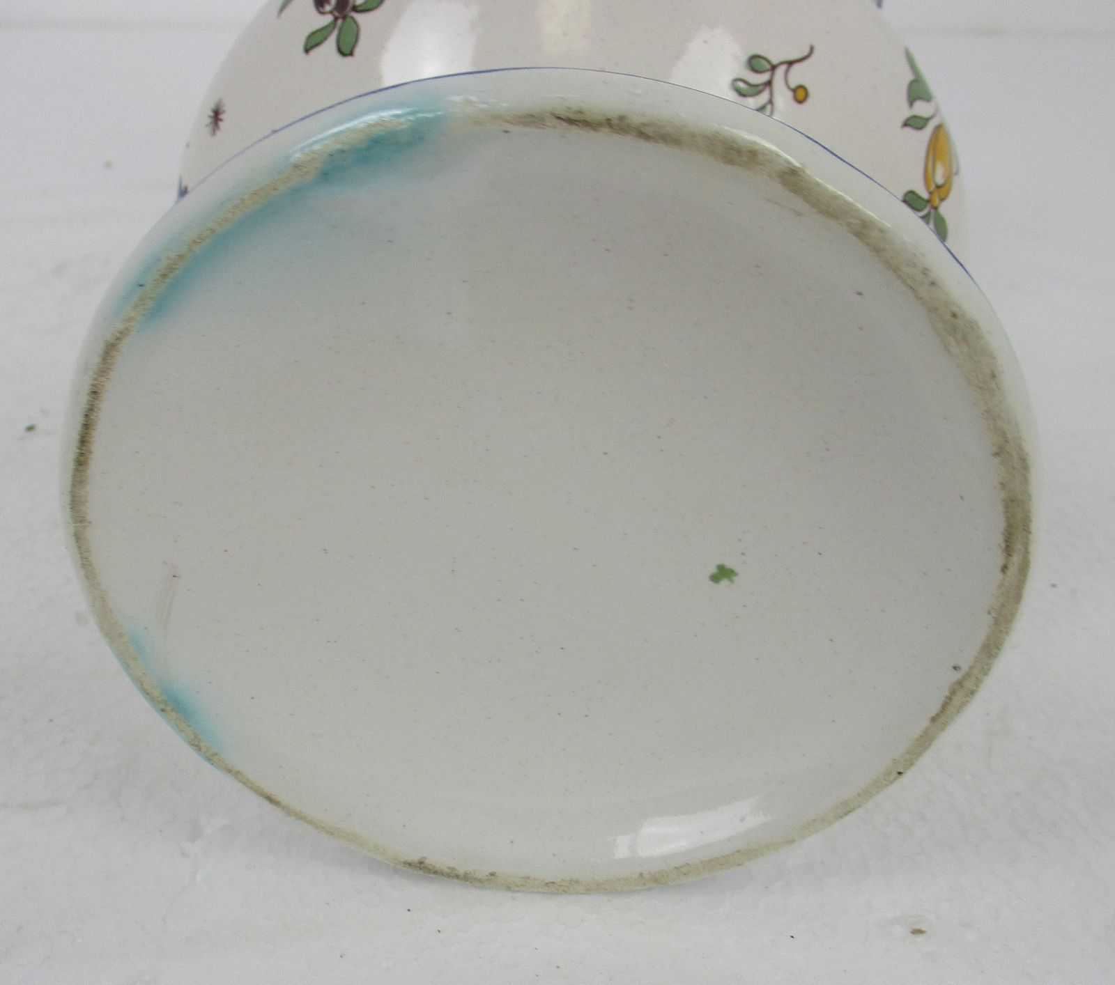 Beautifult Vase Delft Holland Style Polychrome Porcelain Hand Painted Scallope photo 73.0