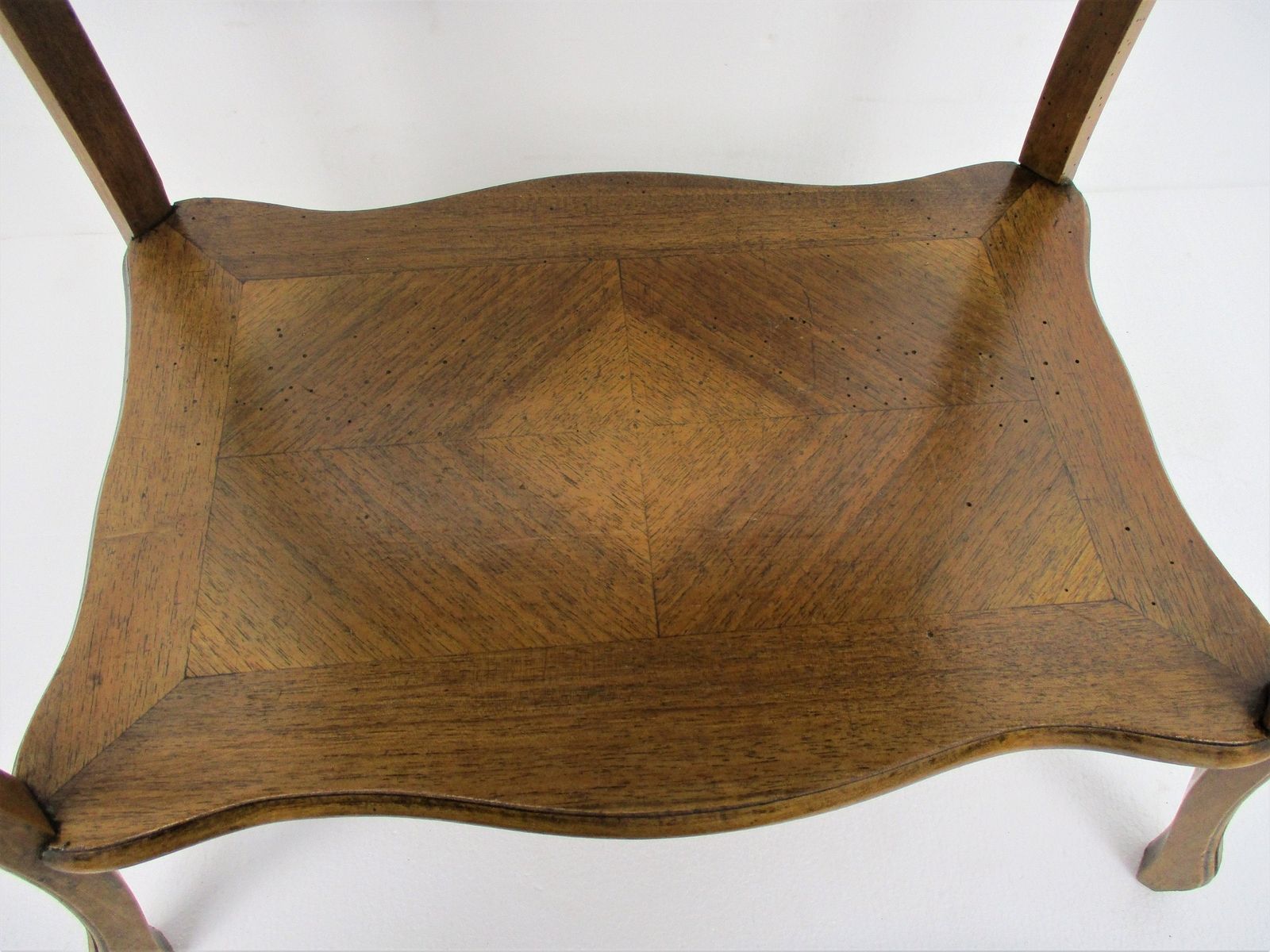 Antique Art Nouveau Inlay Wood Sewing Quilting Box Table Cabinet Two Tier Gorgeo photo vintage